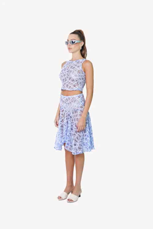 Lovers skirt in White Swirl - miniatura 3