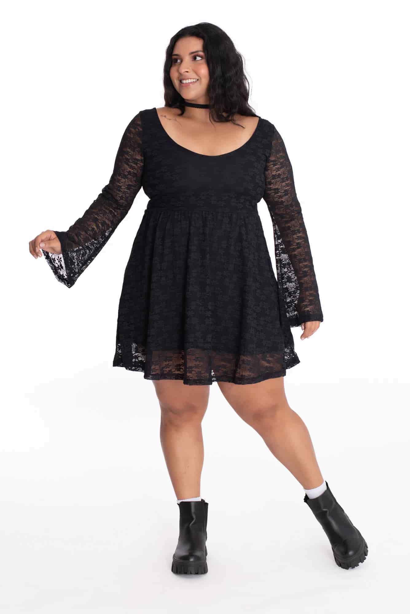 Vestido Florencia Negro - miniatura 17