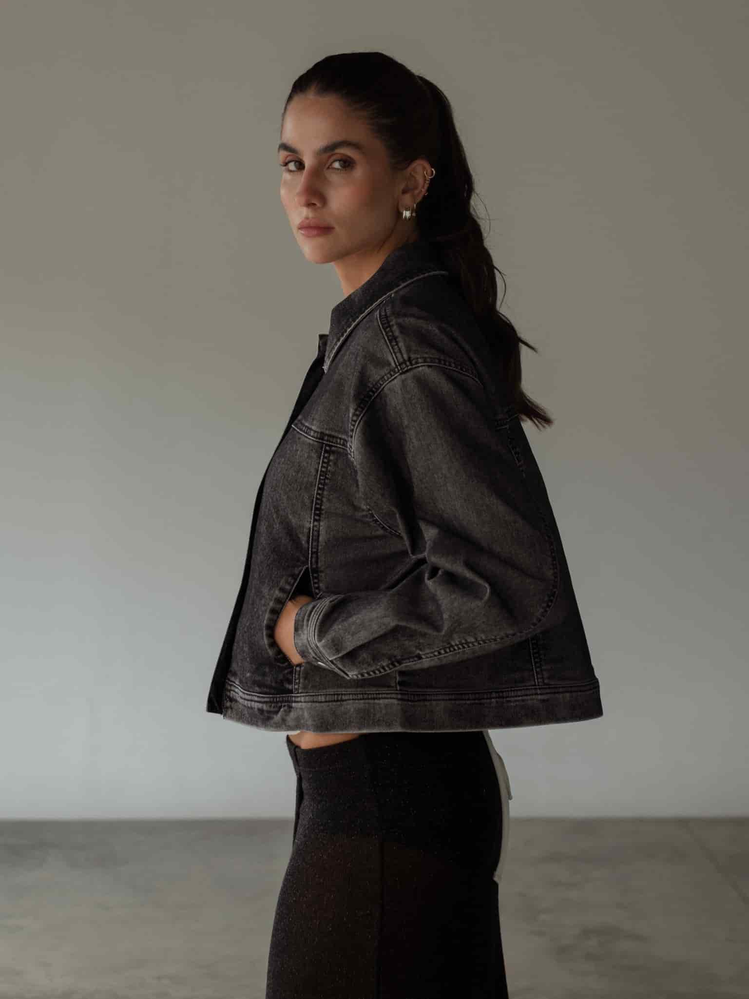 TIMELESS VELVET JACKET - BLACK - miniatura 8