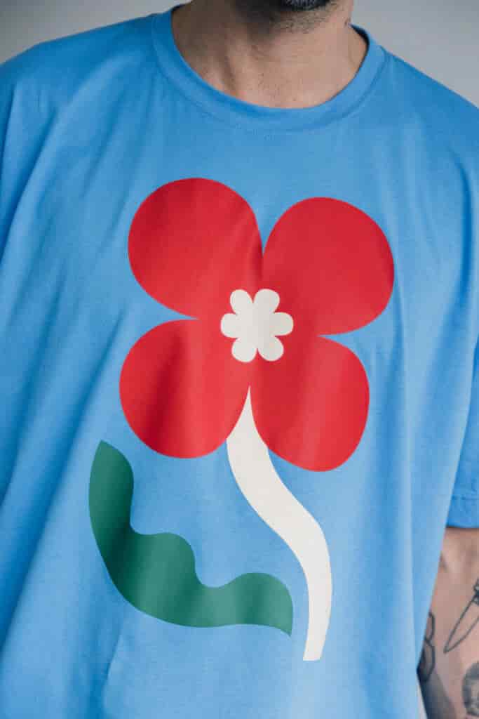 T-shirt Oversize Hibiscus - miniatura 6