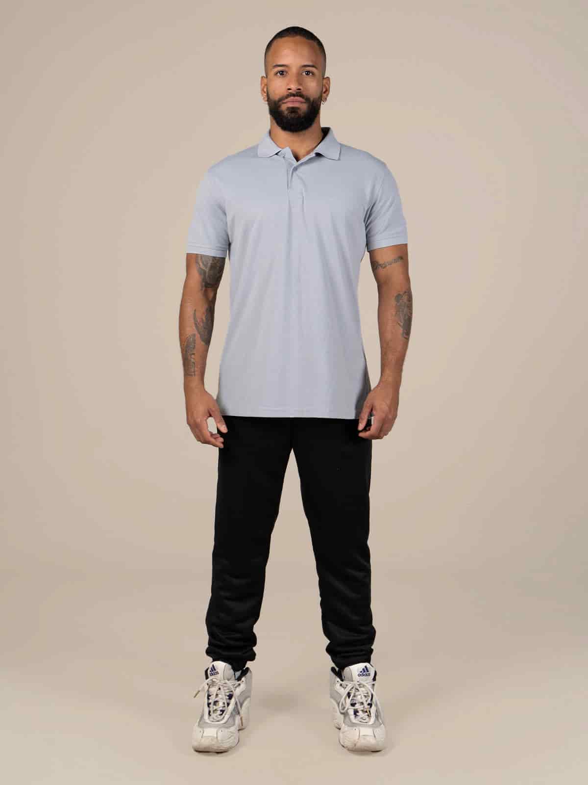 Polo Camiseta Gris Claro - miniatura 2