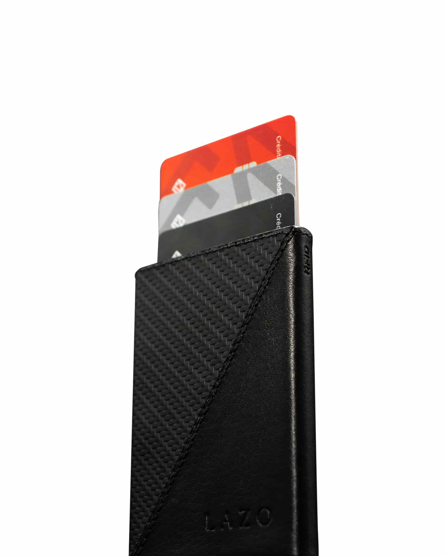 Billetera One Click (Carbono) — Con Grabado de Iniciales - miniatura 4