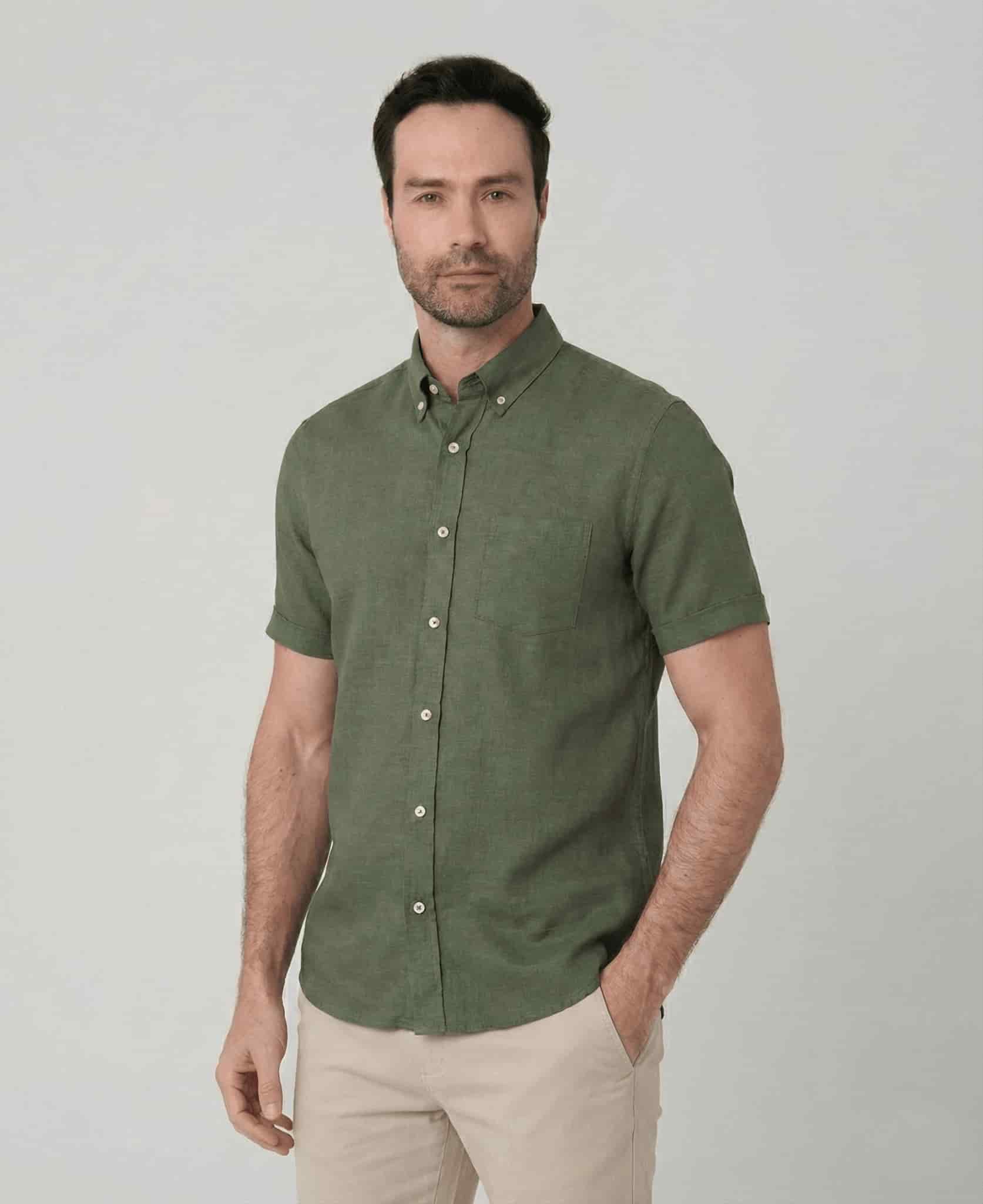 Camisa con bolsillo manga corta para hombre Jon Sonen 027225037 - miniatura 11