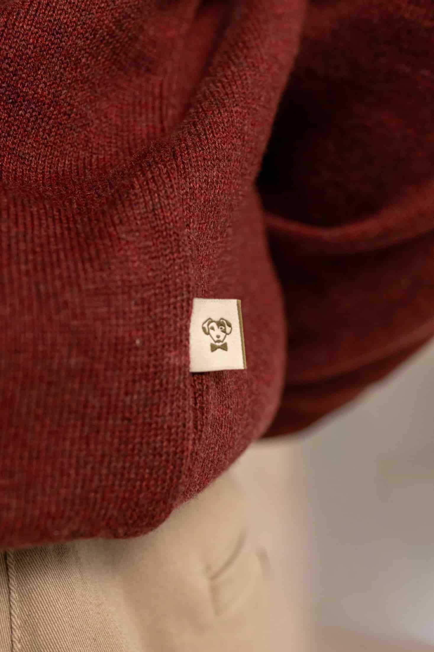 Sueter Algodon Peinado Cuello Redondo Vintage Wine - miniatura 6