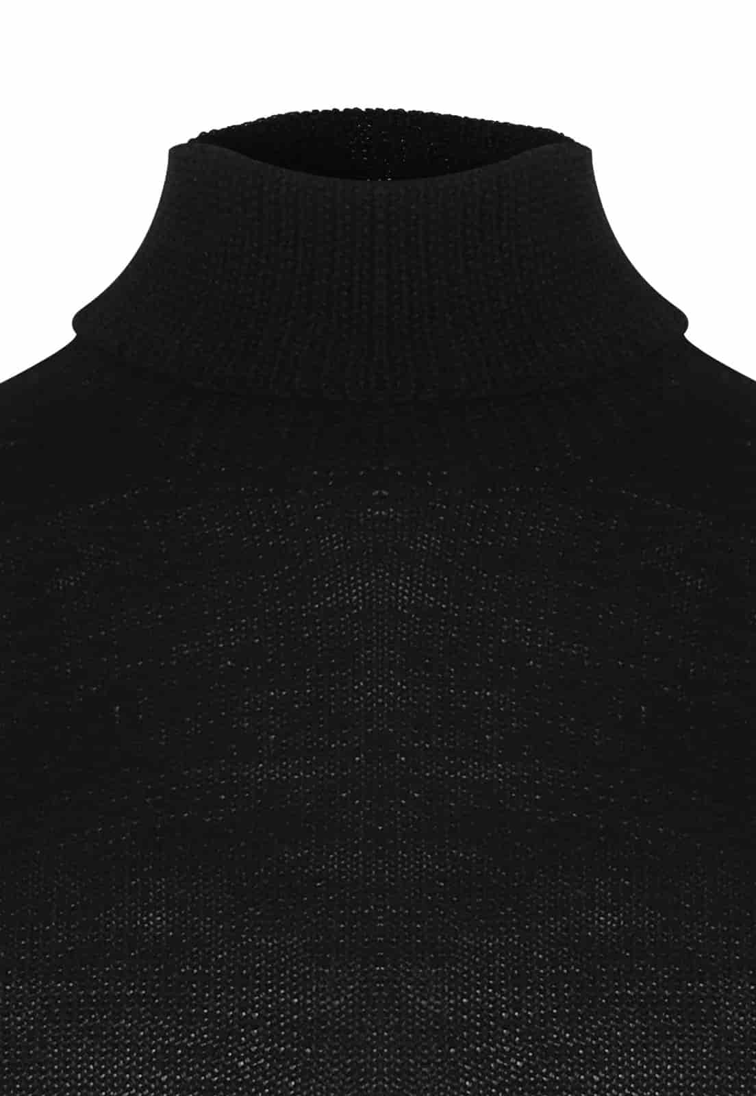 BABY ALPACA SILK KNITTED TURTLENECK SWEATER - miniatura 11