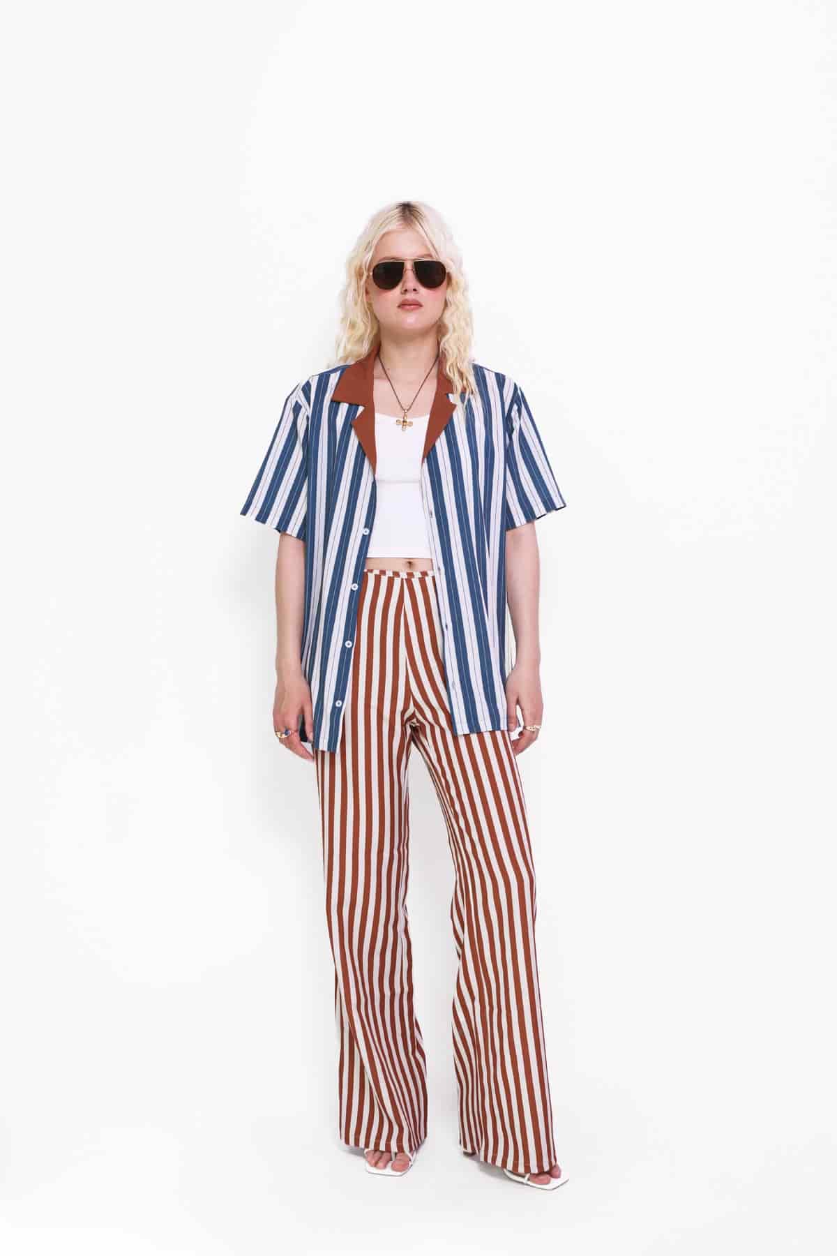 Camp Shirt in Midnight Stripes - miniatura 1
