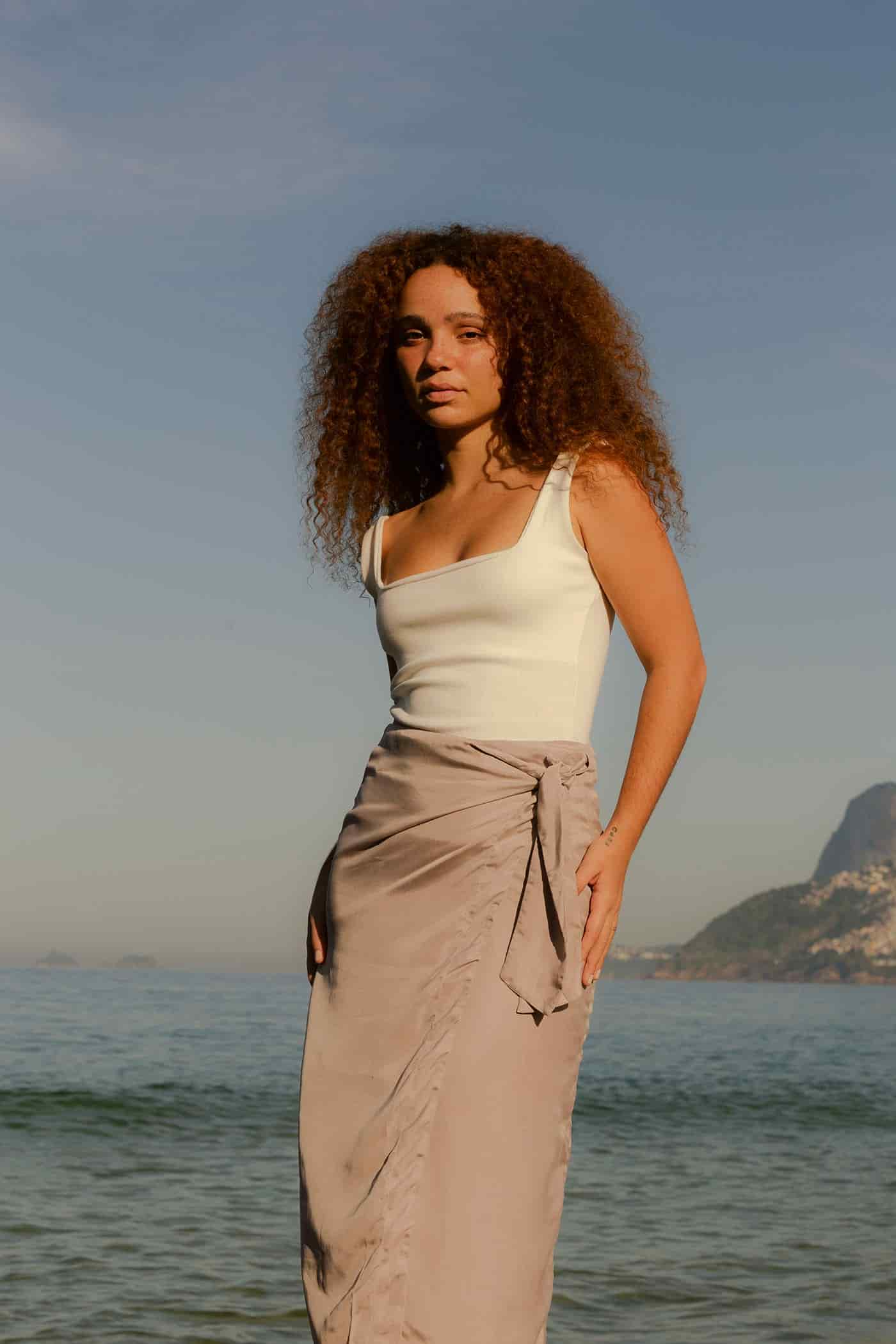 The Cupro Wrap Skirt - miniatura 10
