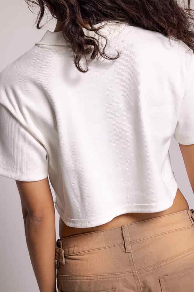 CropTop Polo Motion-Beige - miniatura 9
