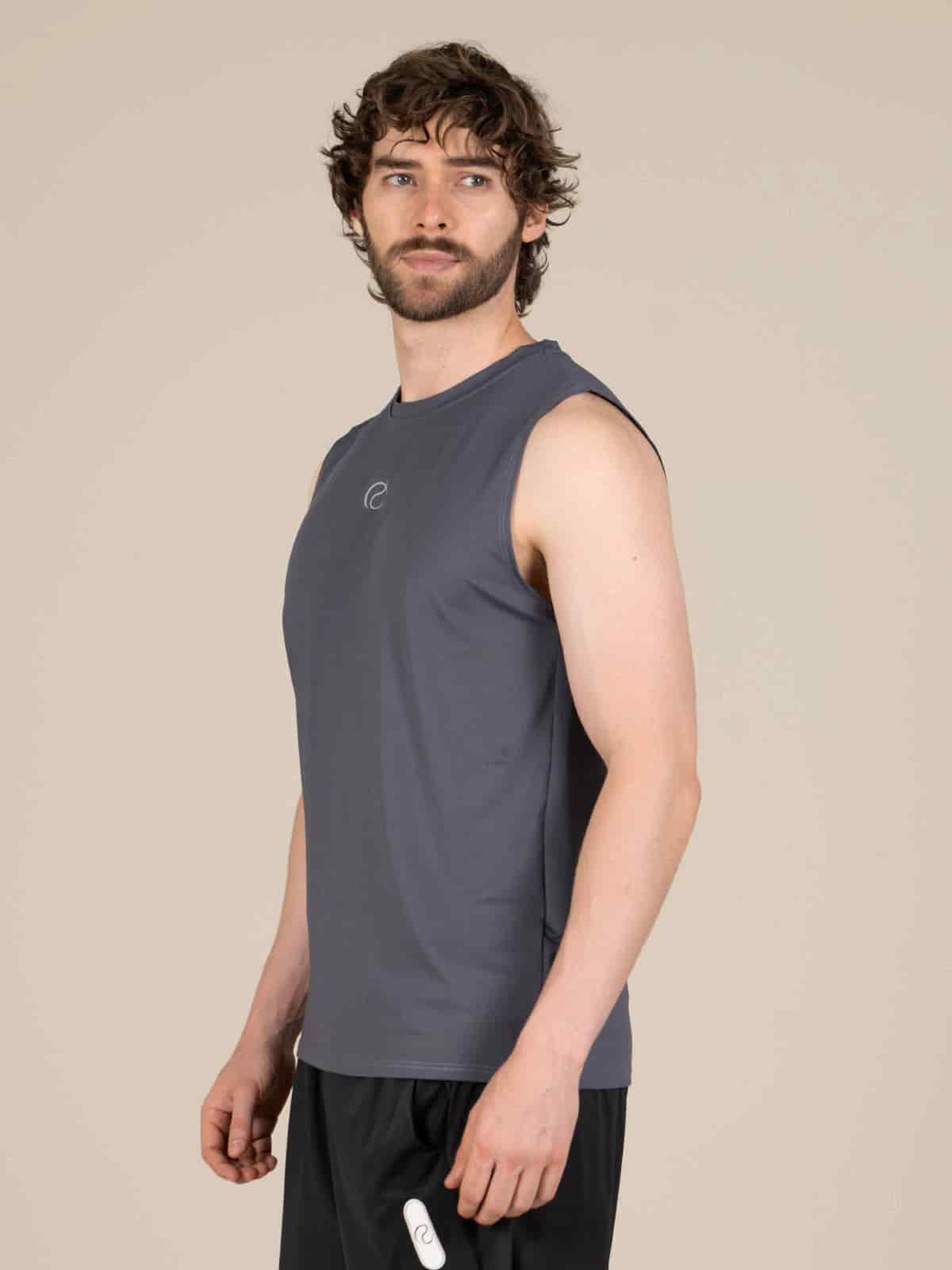 Camisilla hombre juno ibiza gris - miniatura 4