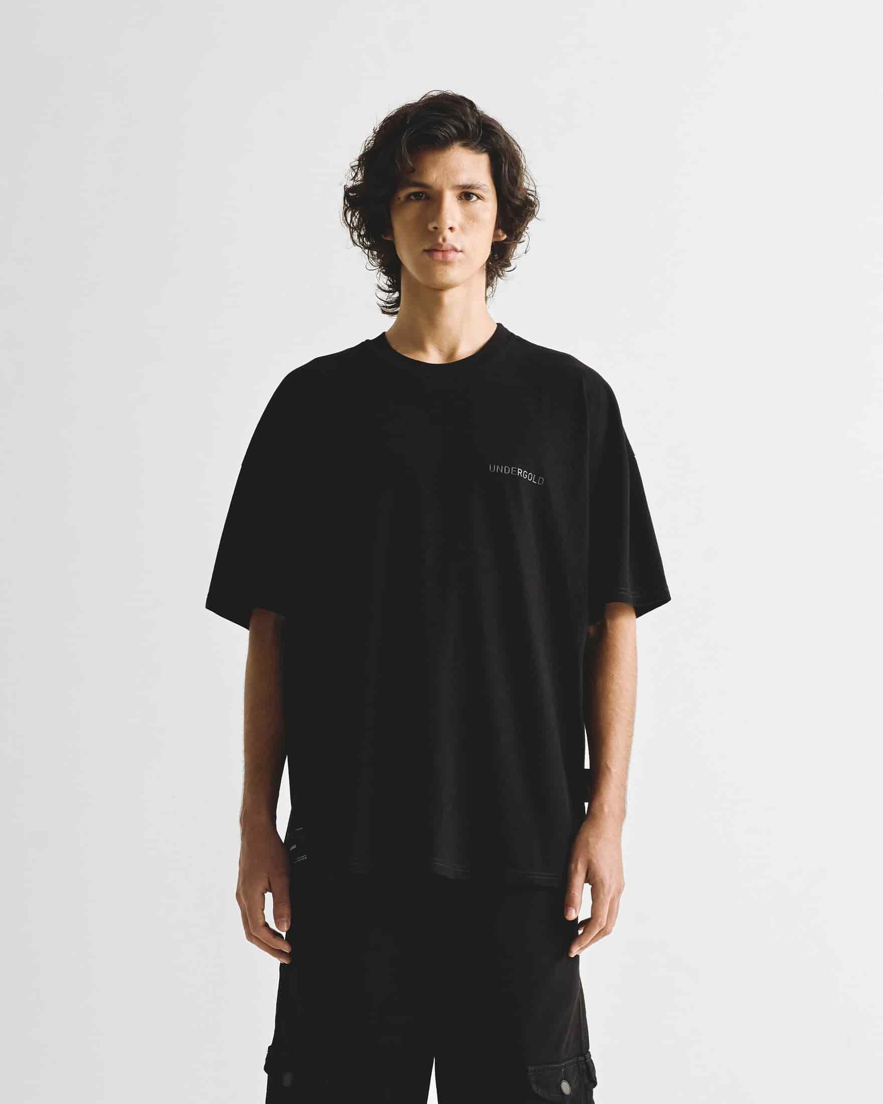 Line Logo Tshirt  Black - miniatura 2