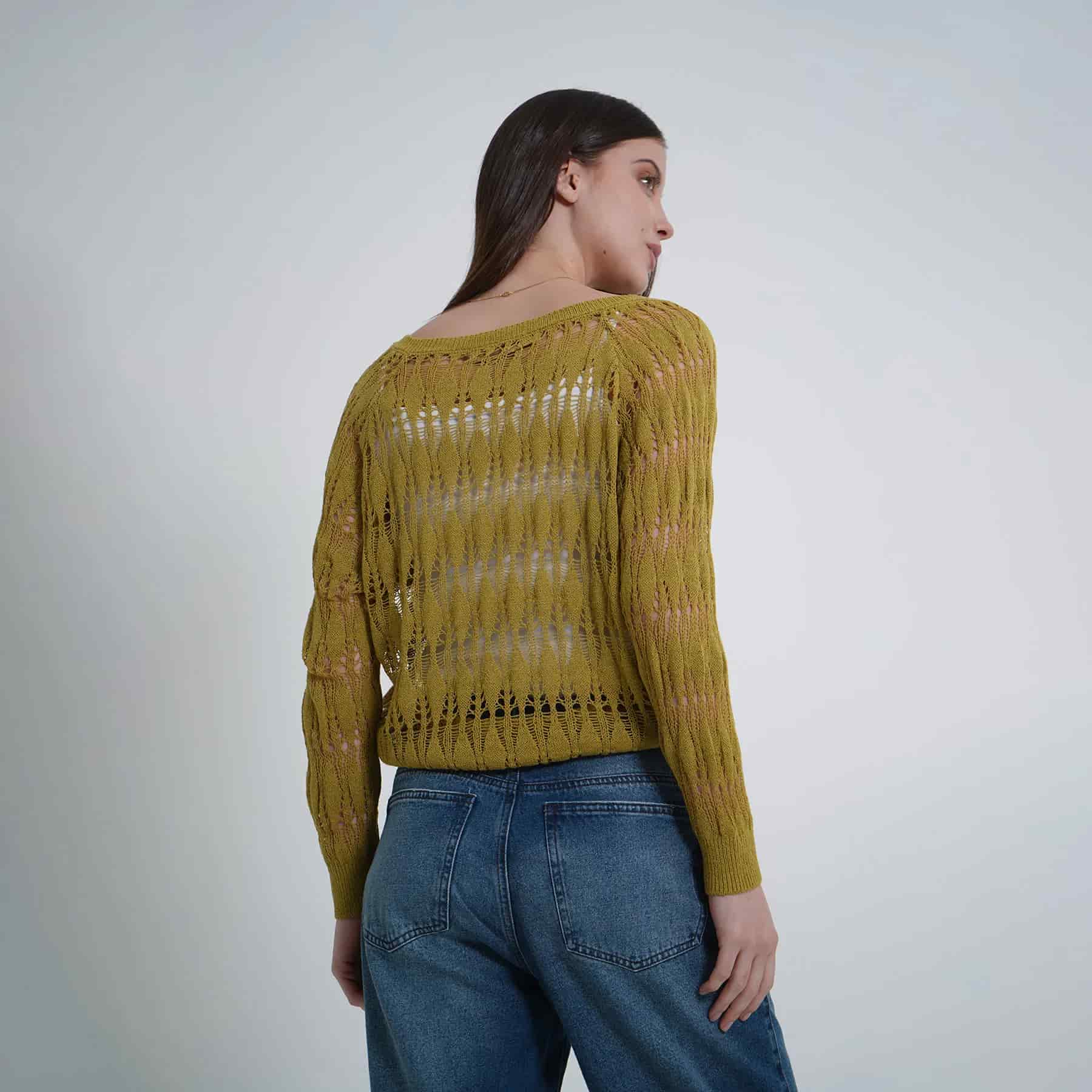 Sweater Cuello V Manga Larga - miniatura 5