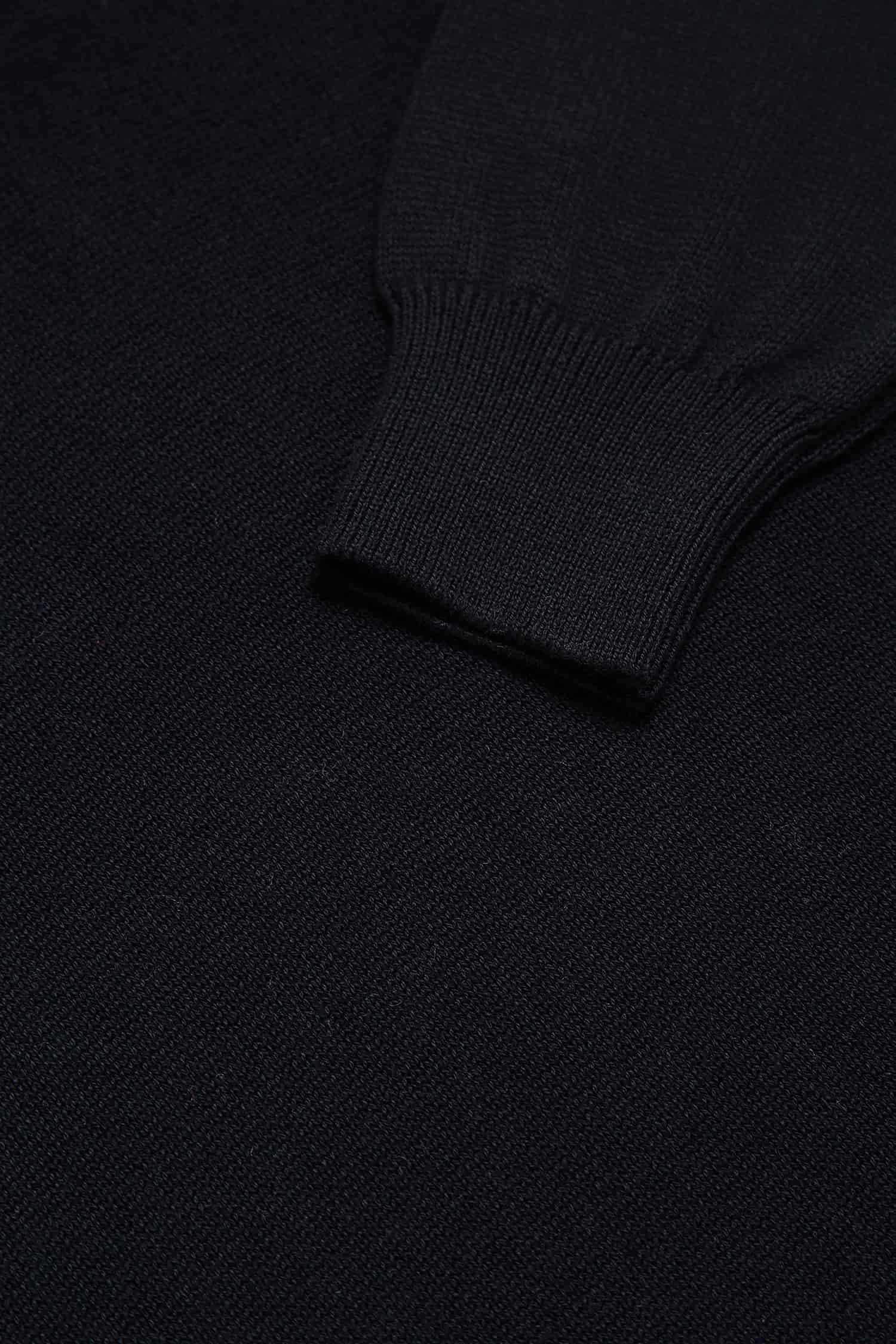 Saco Half Zip Algodón Azul Oscuro - miniatura 3