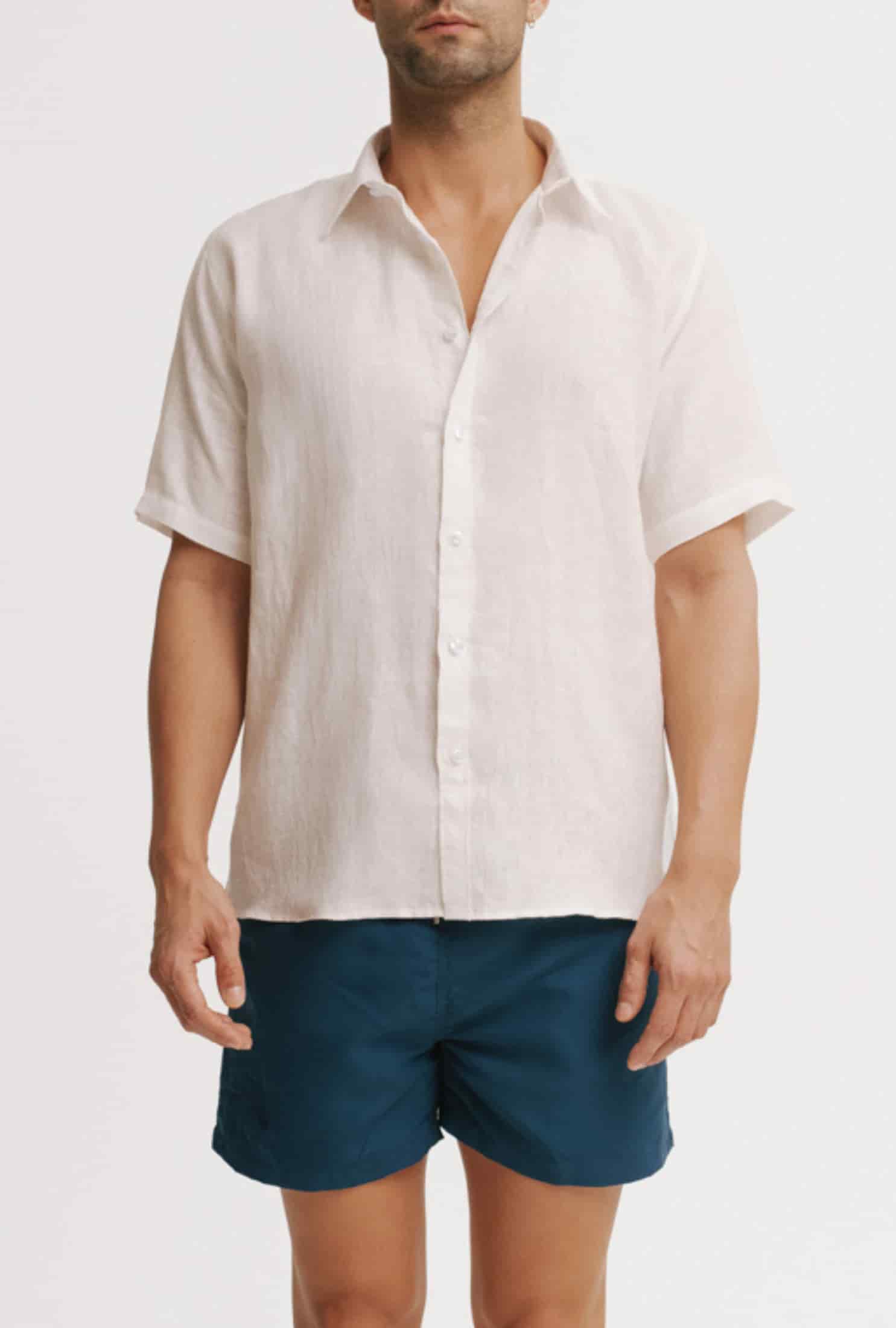Camisa Hombre Luc Ivory - miniatura 1