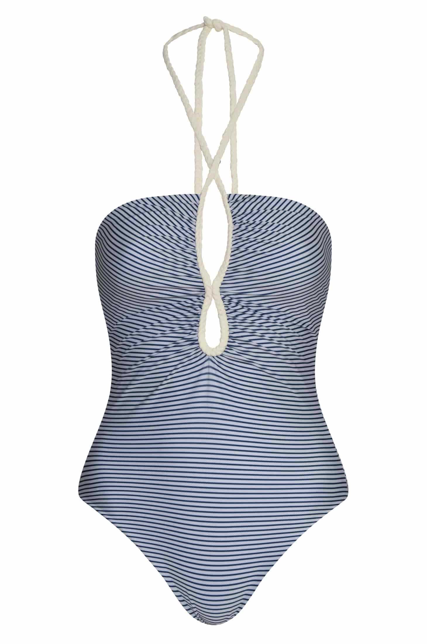 Saint Tropez One Piece / Navy Stripes - Ivory - miniatura 1