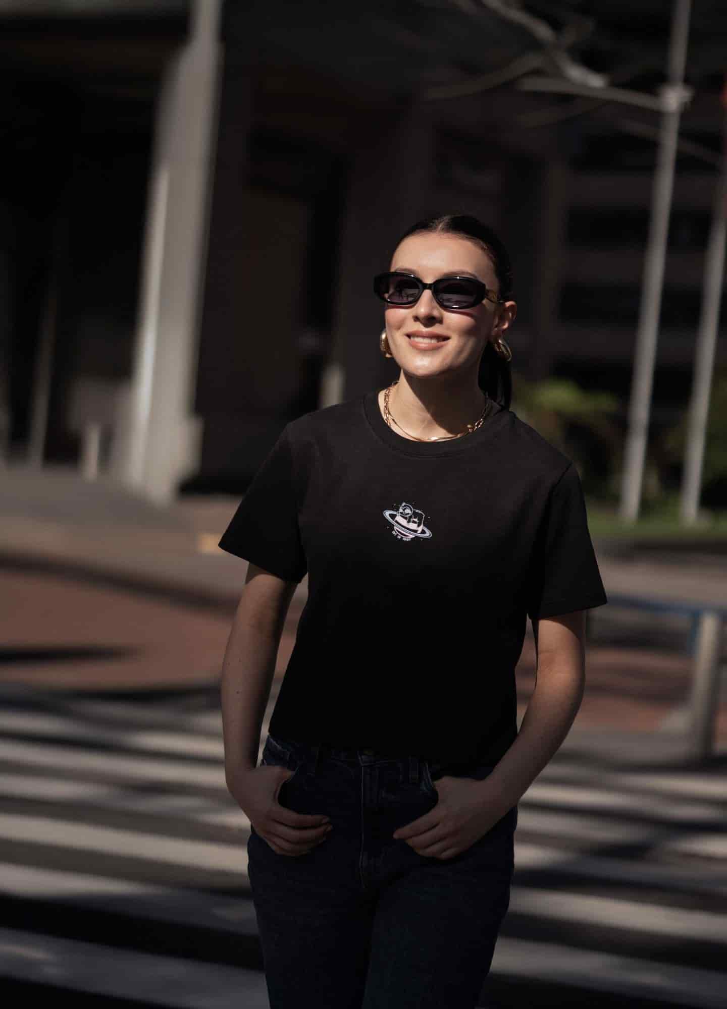Orbit Crop Top – Negro - miniatura 7