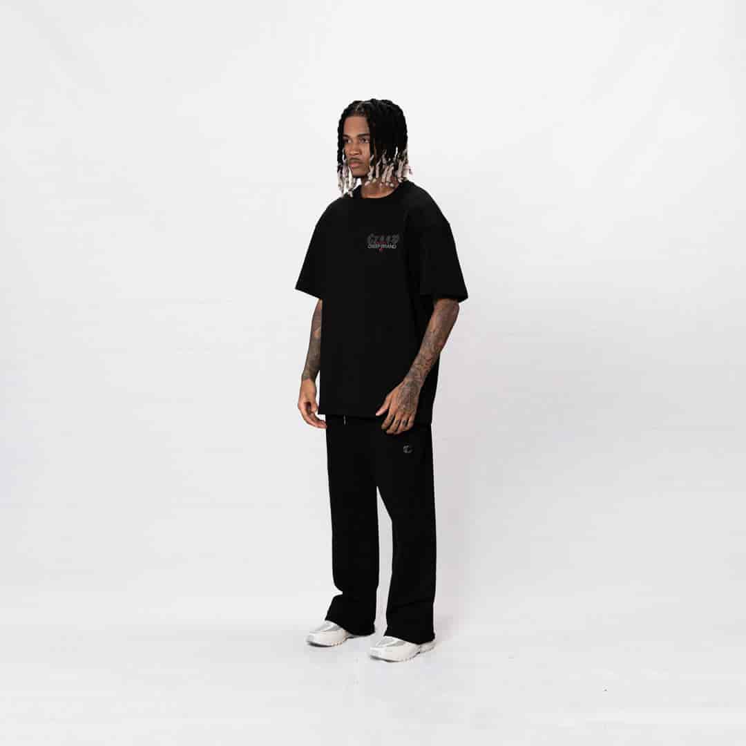 Sudadera Streetwear Negra | Basics Chrome - miniatura 4