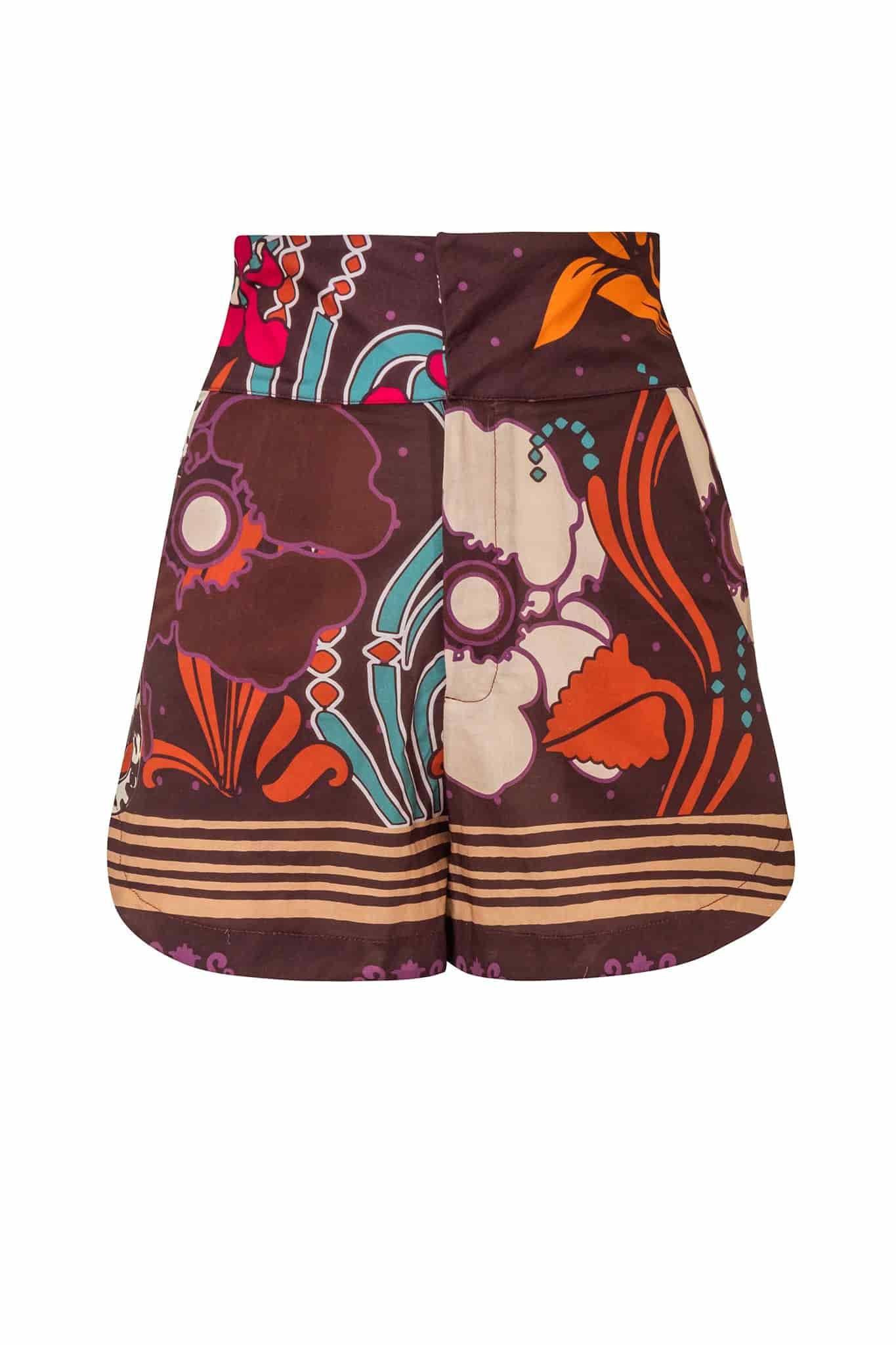 Tomaso Cotton Short / Brown Moonlight Garden - miniatura 1