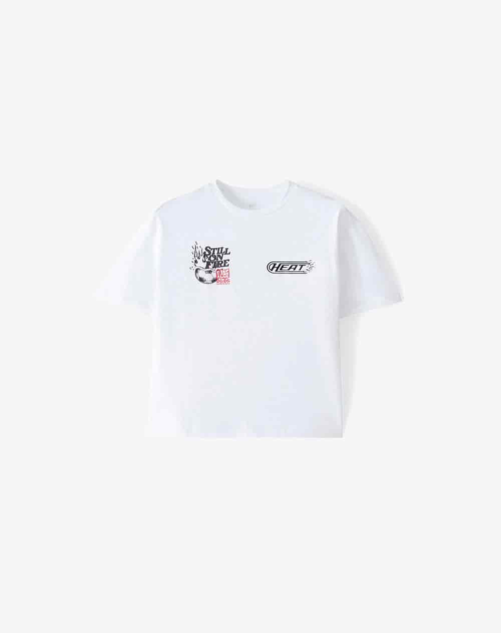 Camiseta manga corta regular estampado blanco hombre - miniatura 6