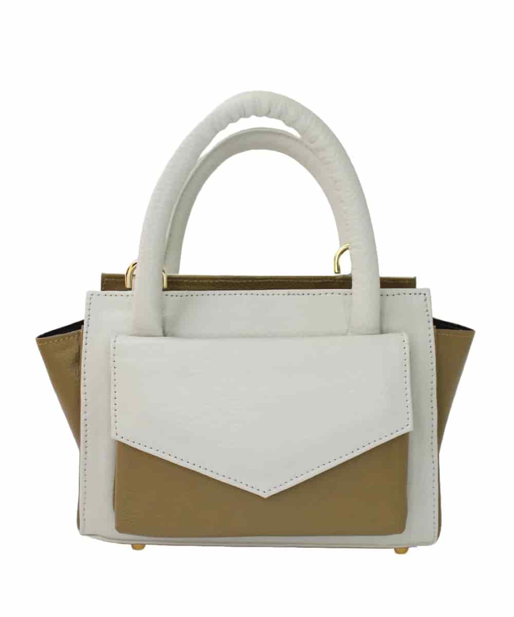 Bolso en cuero – MiniBag salted caramel - miniatura 2