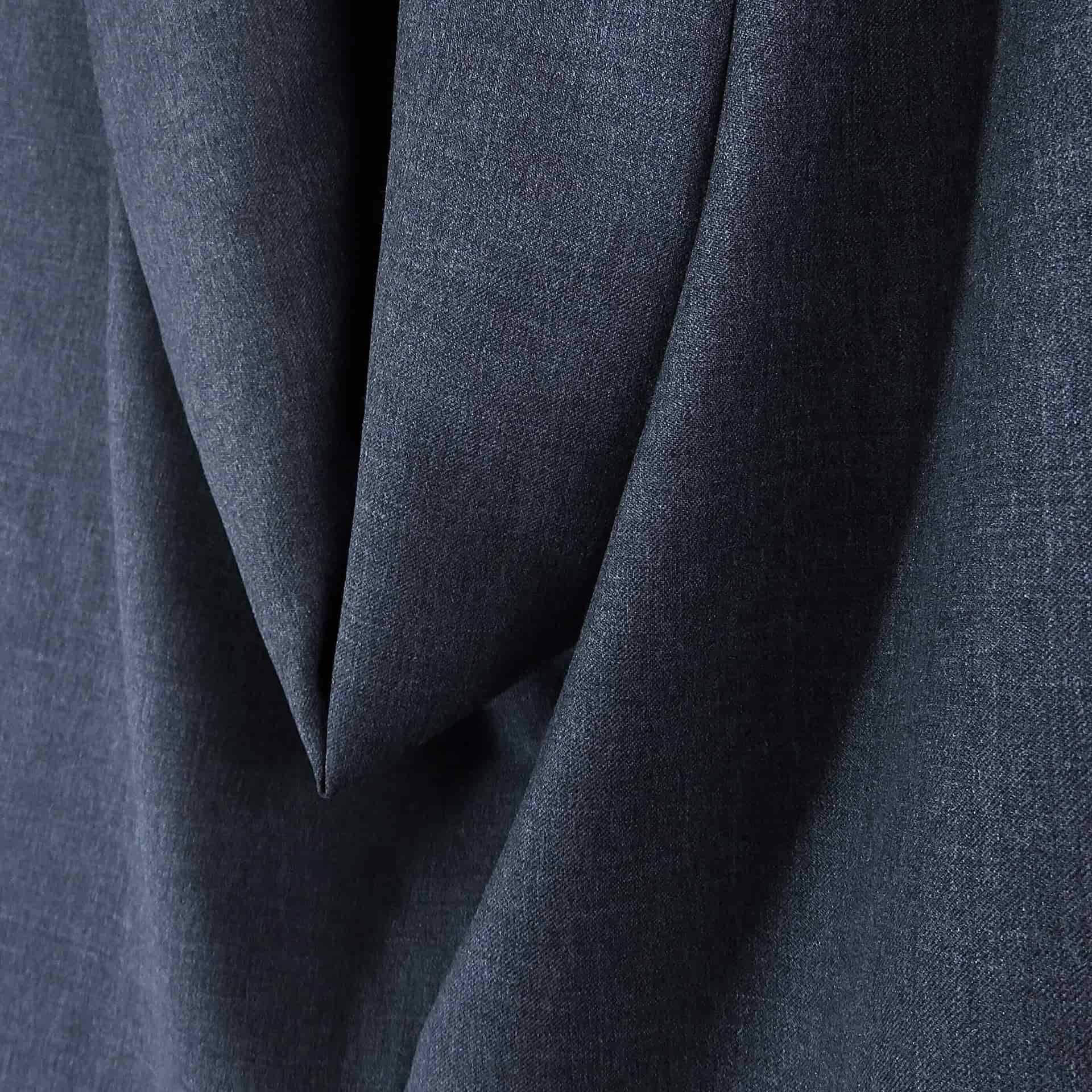 Pullover con Solapa Drapeada Gris Oscuro - miniatura 7