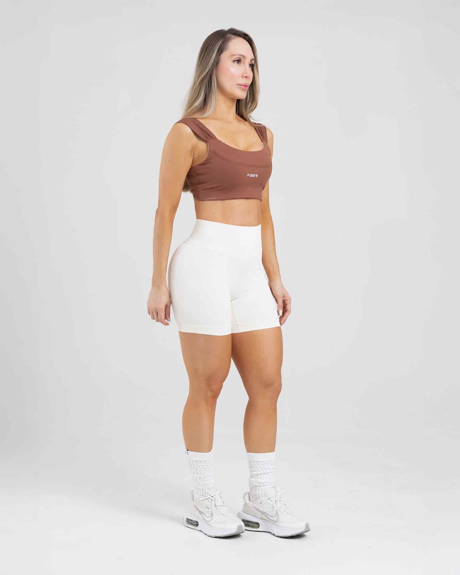 Short seamless marfil dolce FIBER - miniatura 1