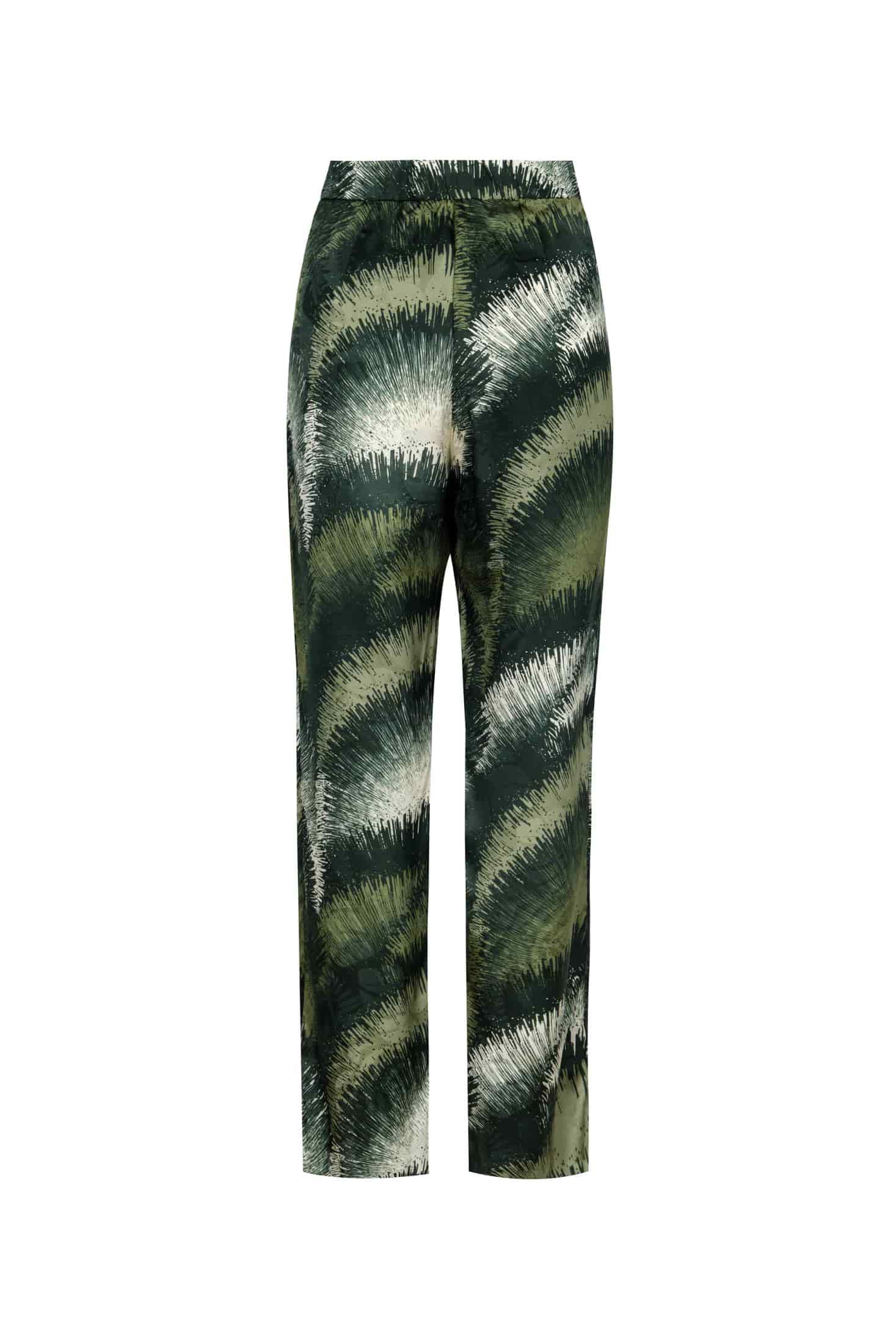 Santo Tomás Silk Jacquard Pants / Green Brushed - miniatura 3