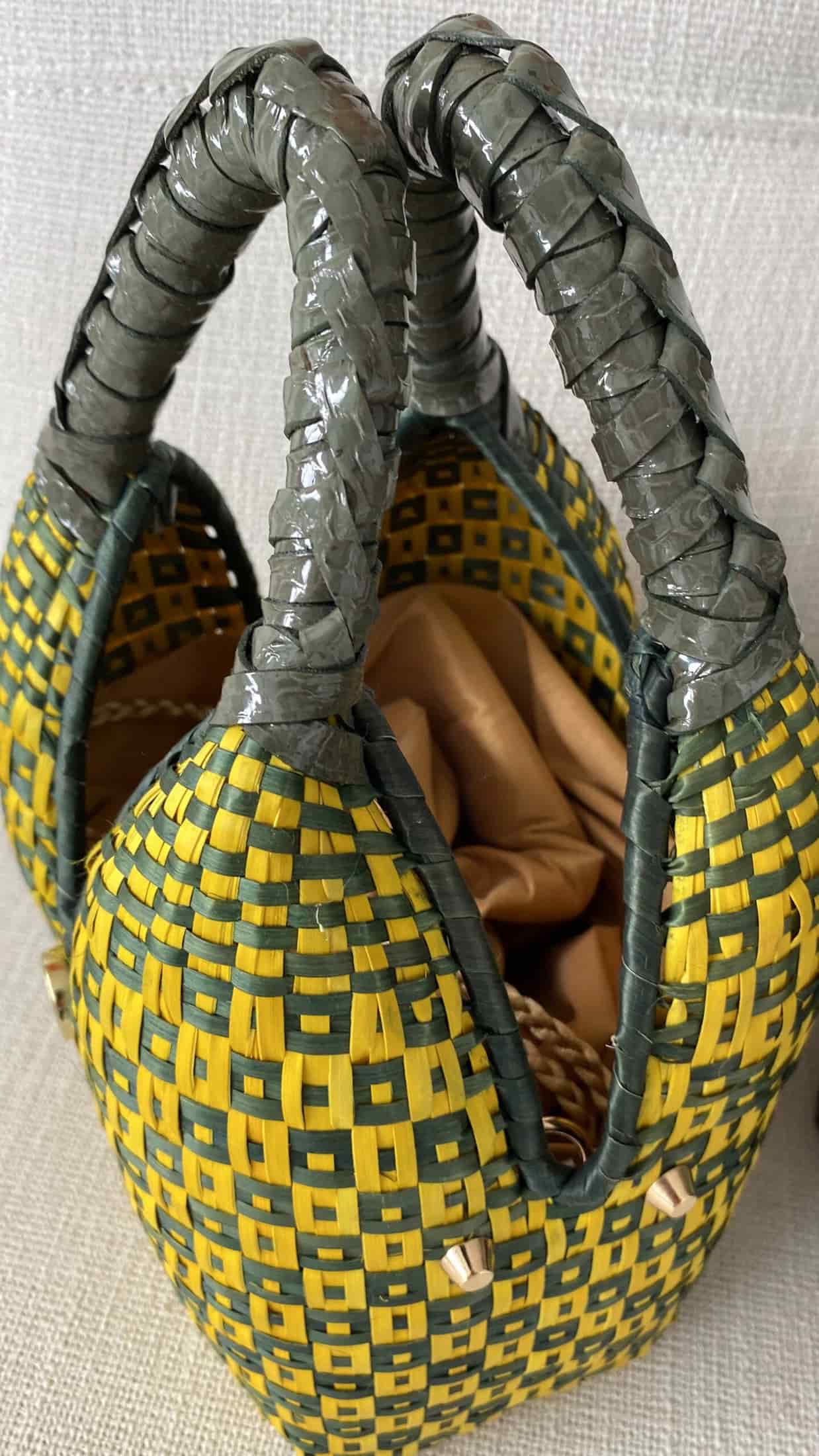 CARLY BAG LEATHER OJITOS DE CAMARON - miniatura 3