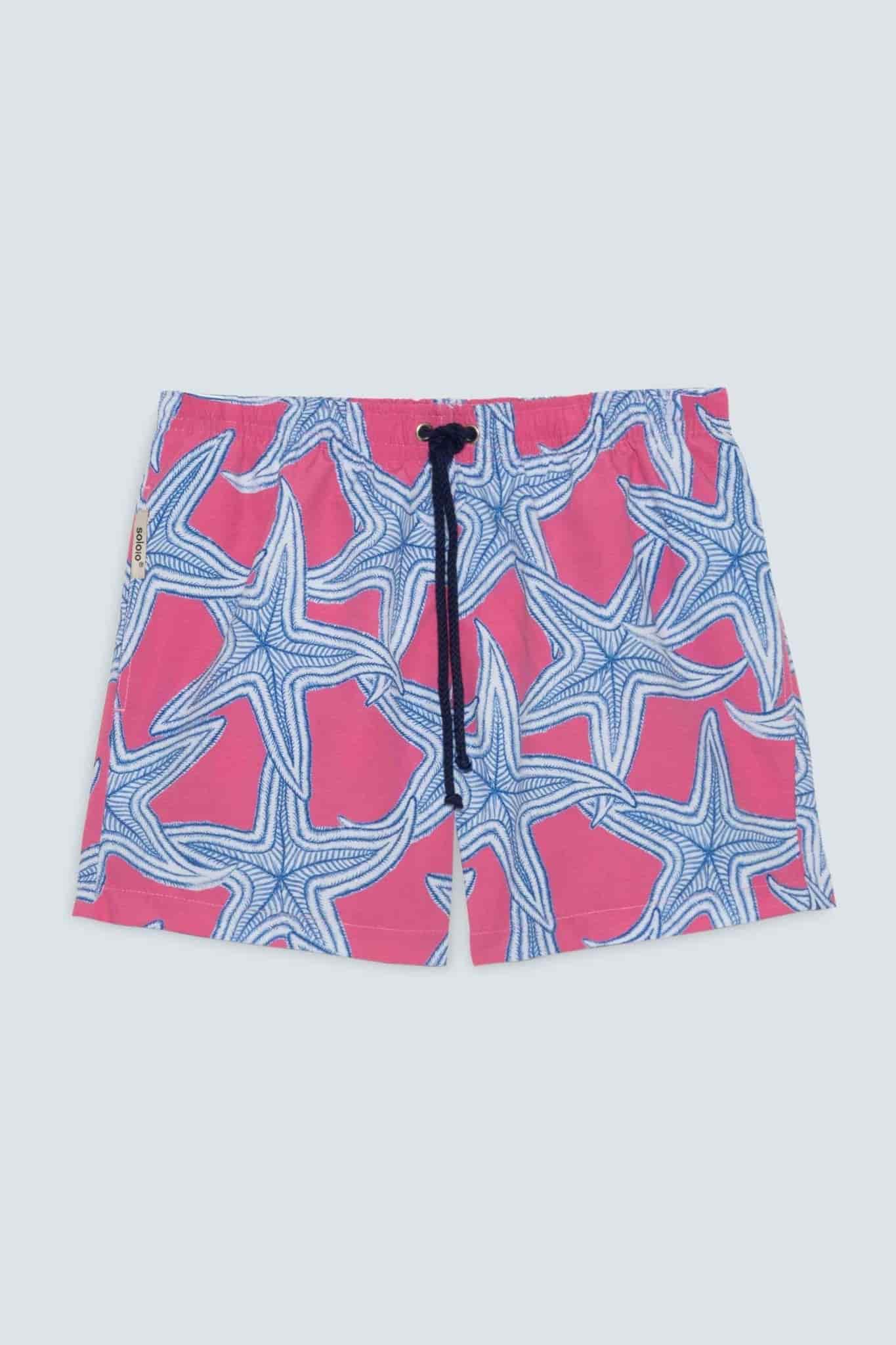 Men's star fuxia swim trunk - miniatura 1