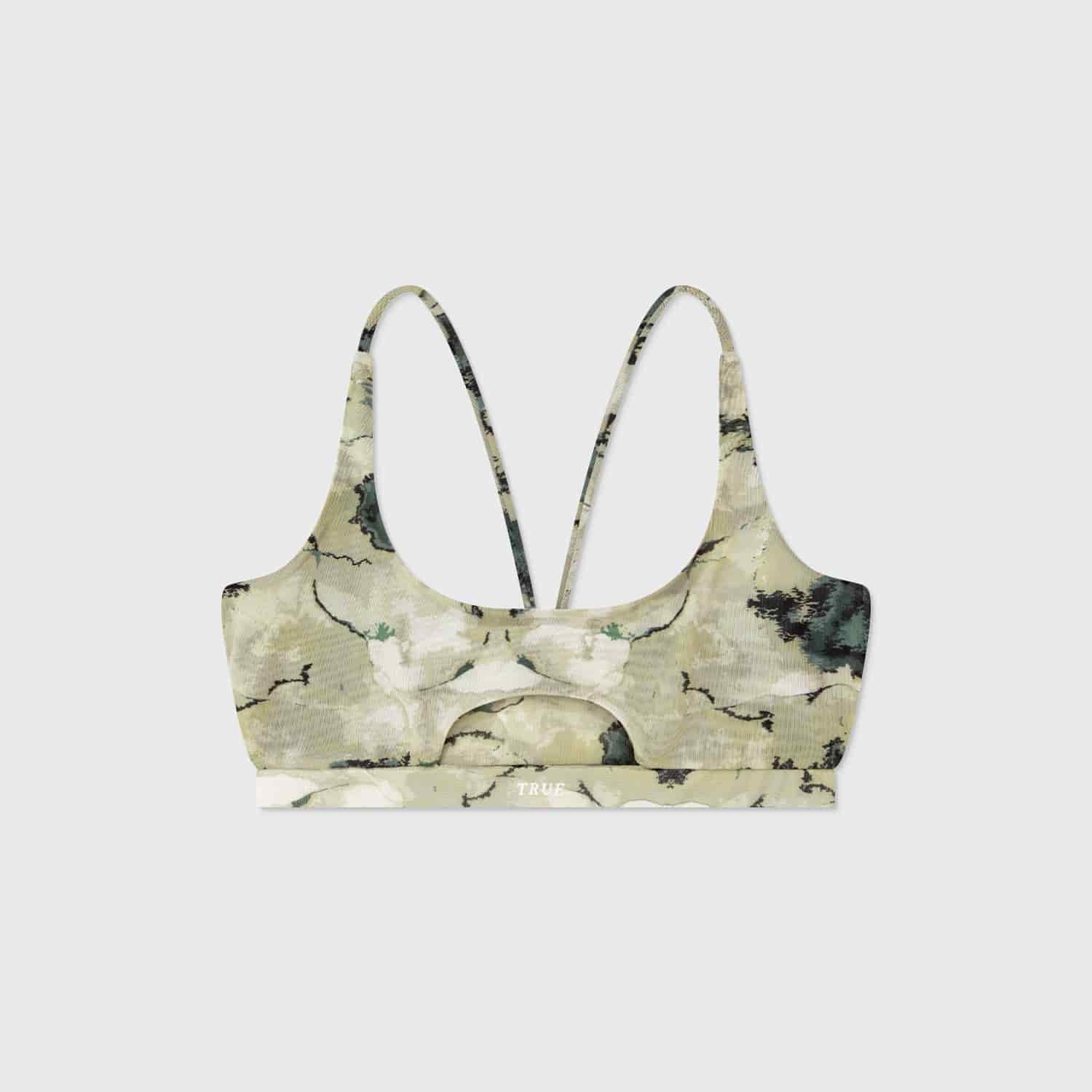 Marble Mesh Cut-Out Top - Green - miniatura 1