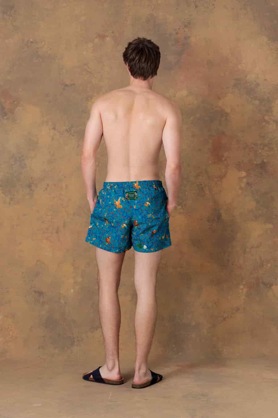 Men's swim trunk delphos teal - miniatura 2