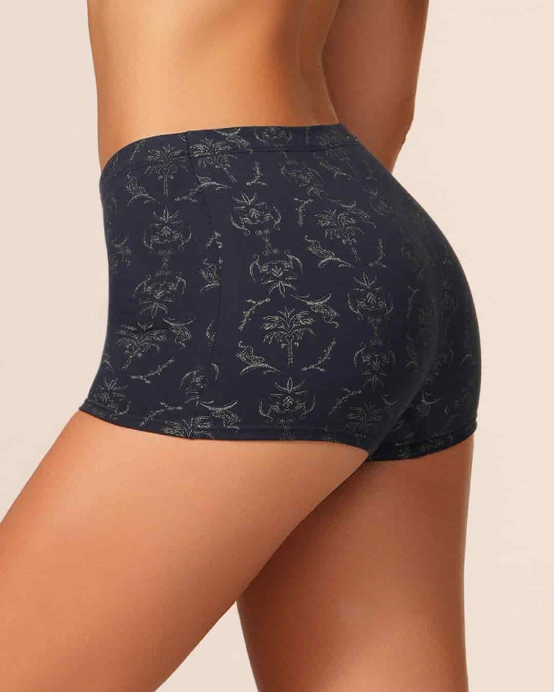 Boxer Largo Tiro Alto en Algodón Estampado para Mujer Ref. 8023 - miniatura 22