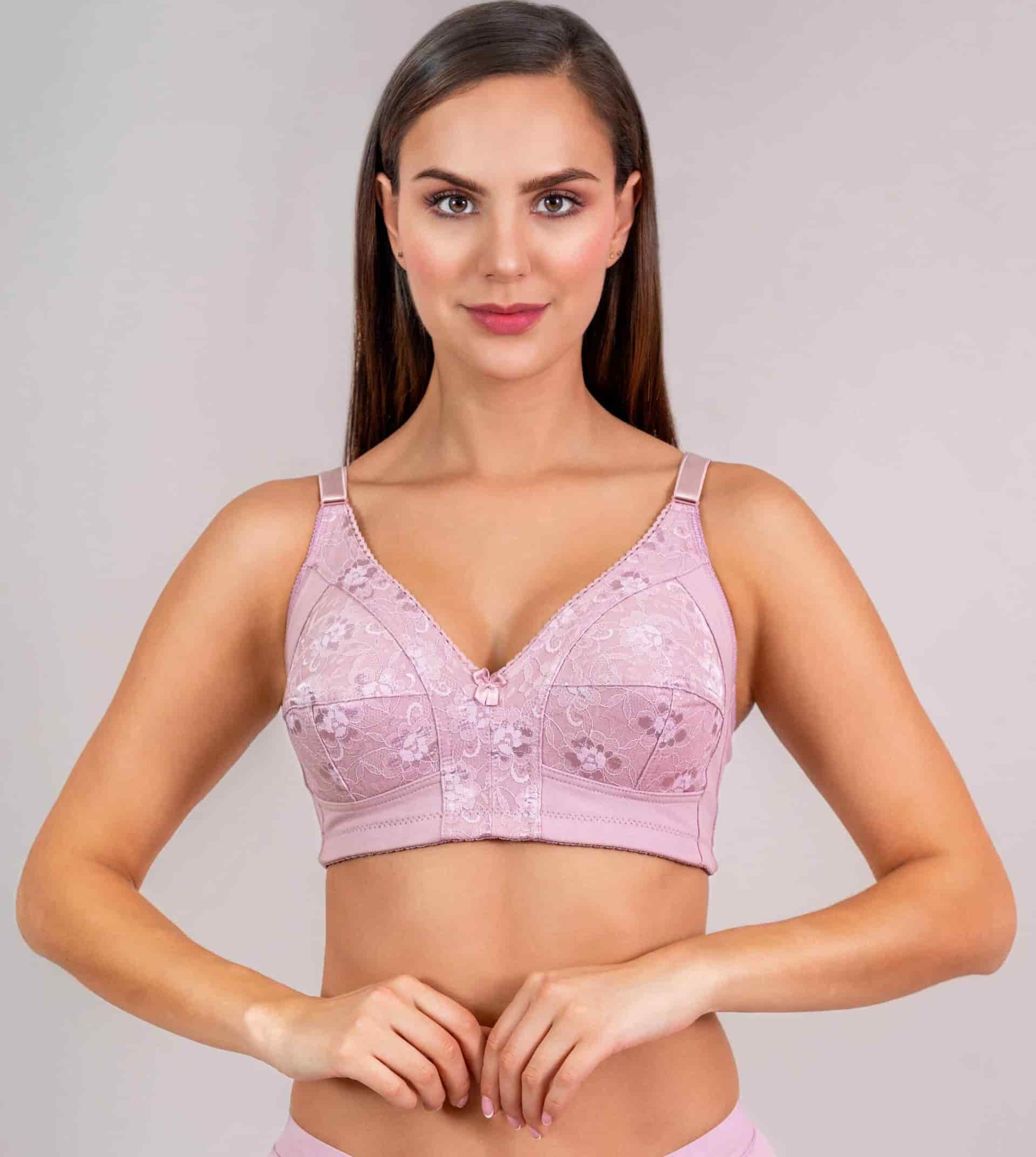 Brasier Clásico para Mujer en Algodón y Blonda - miniatura 2