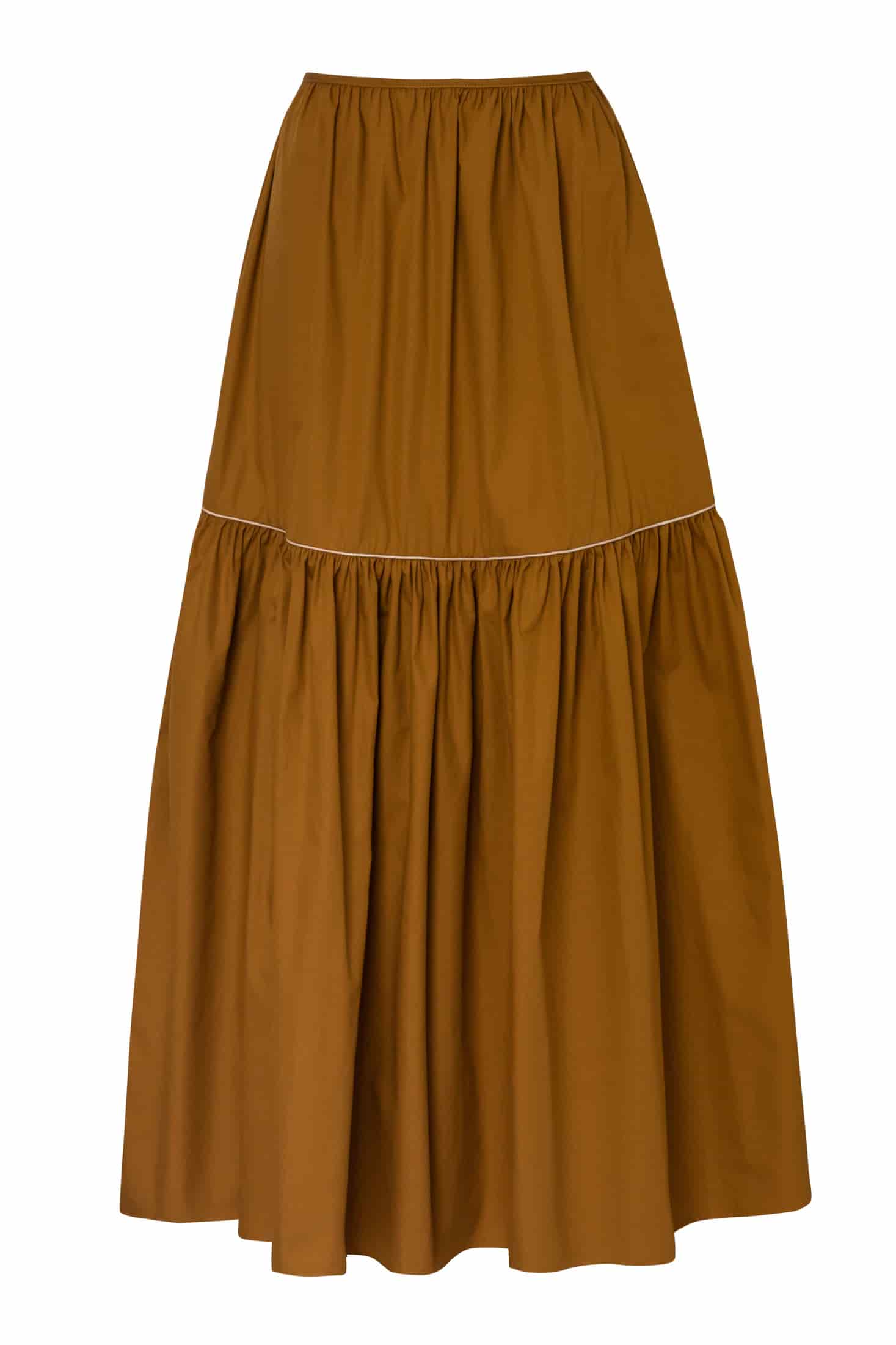Ornella Cotton Maxi Skirt / Tabaco - miniatura 1