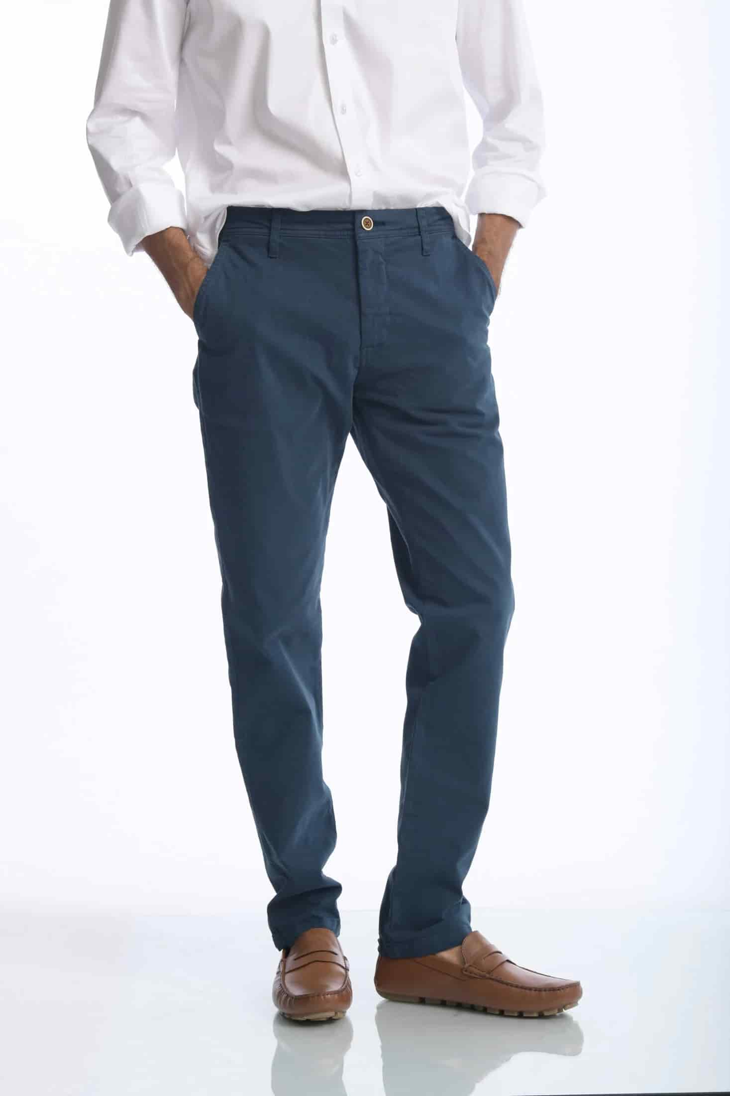 Pantalón Chino Dril Azul Marino - miniatura 9
