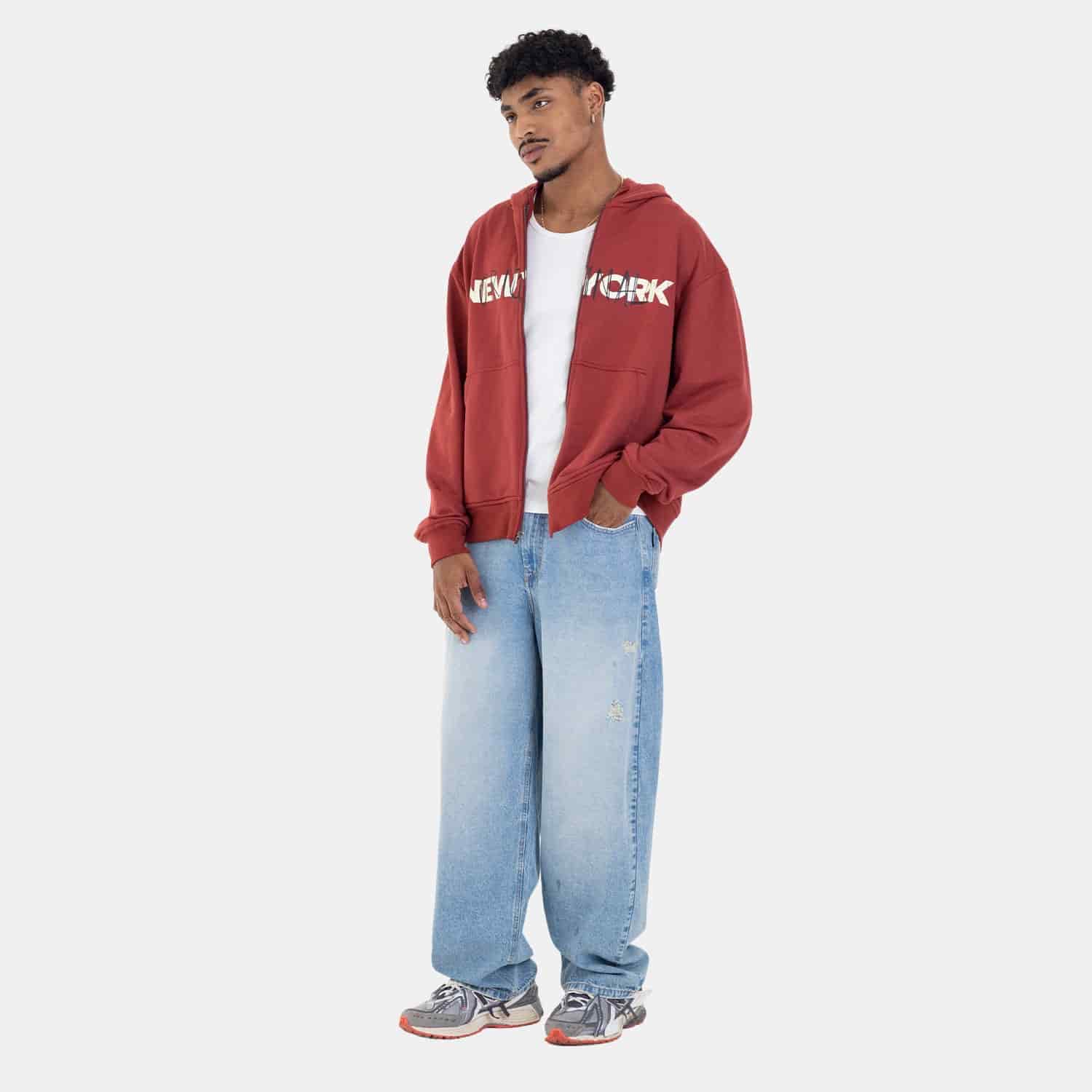 Zip Hoodie Regular Fit Red - miniatura 15