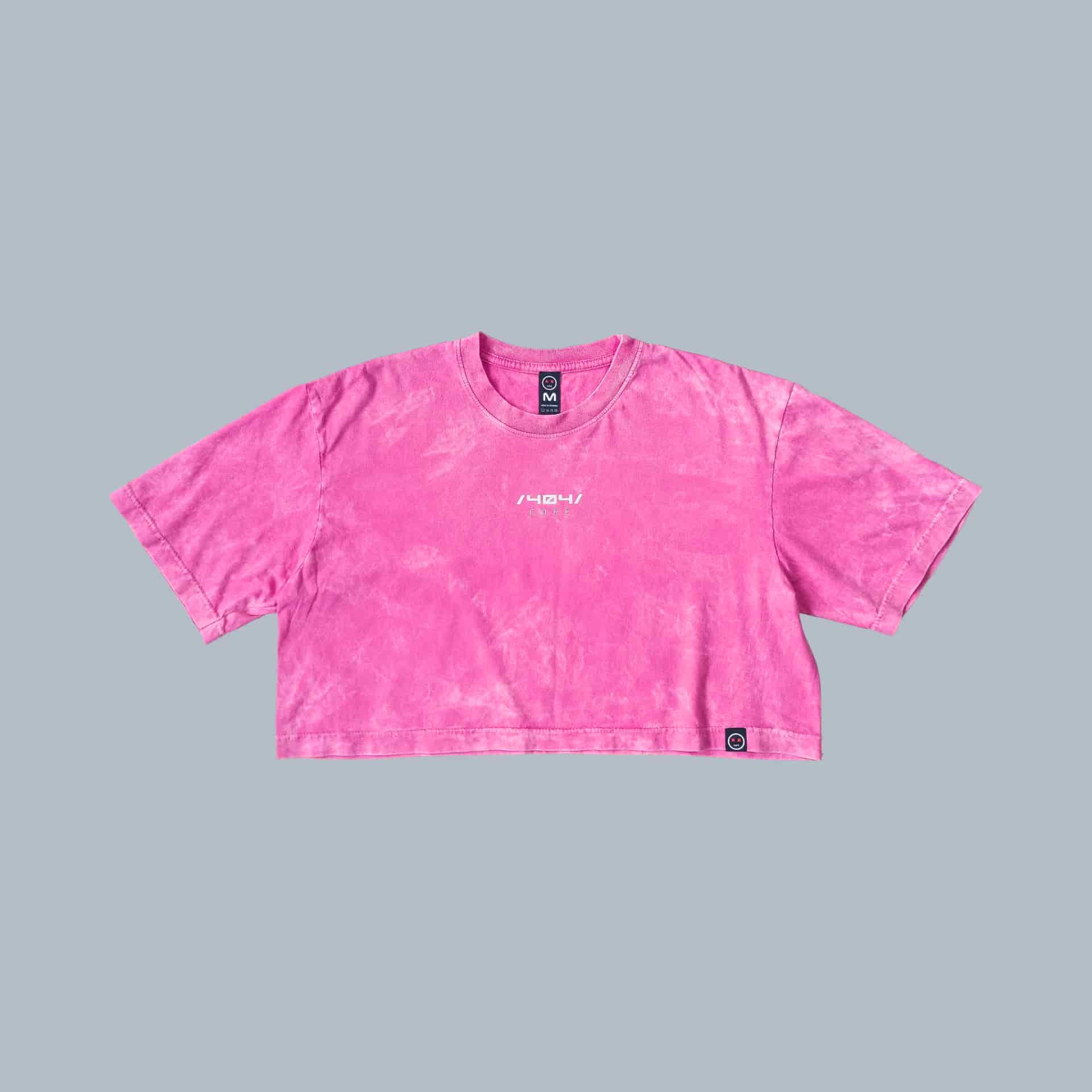 Crop Top Acid Wash Core Rosa - miniatura 1