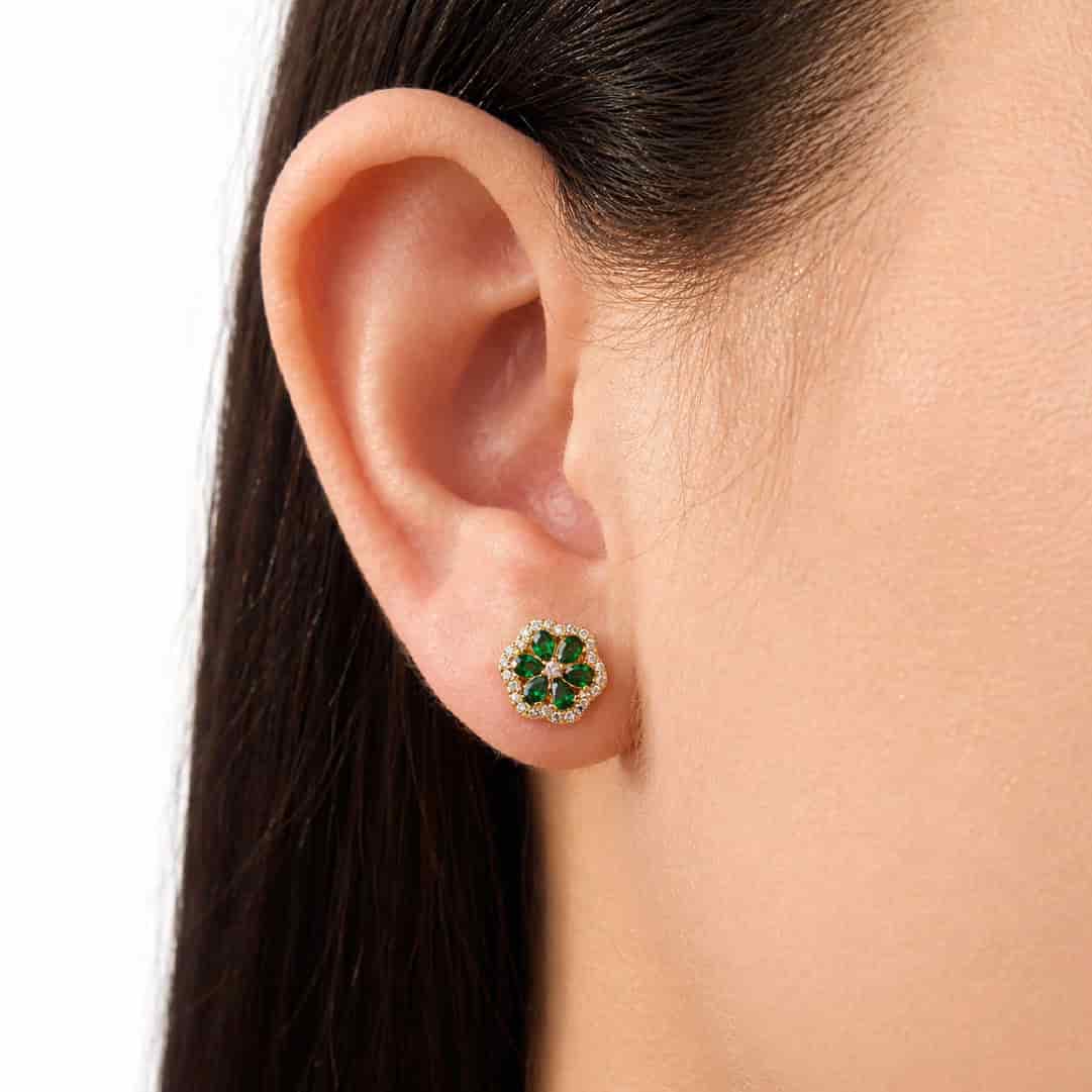 Aretes Daisy Esmeralda - miniatura 2