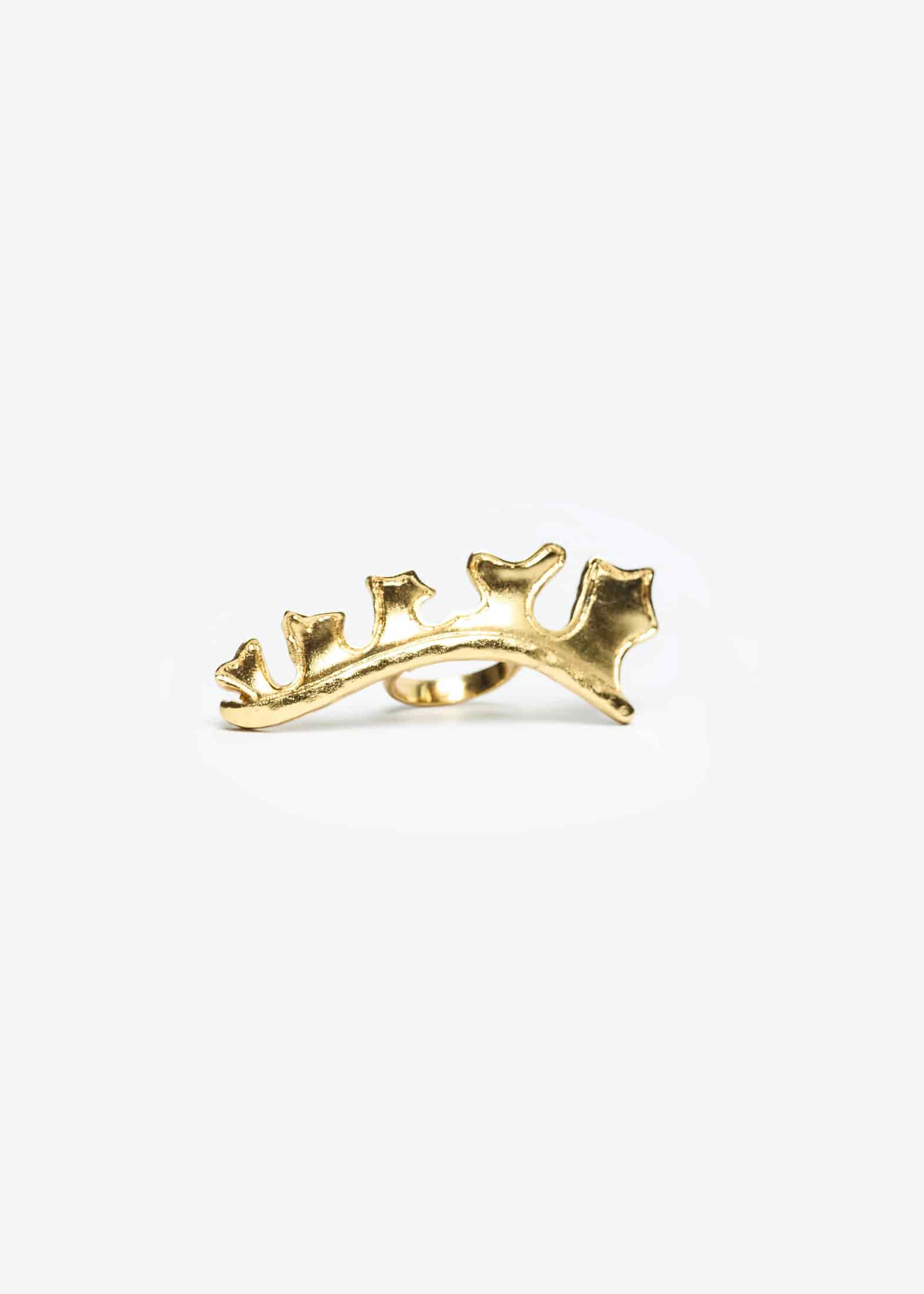 CLOSED EYE PETAL RING - miniatura 1