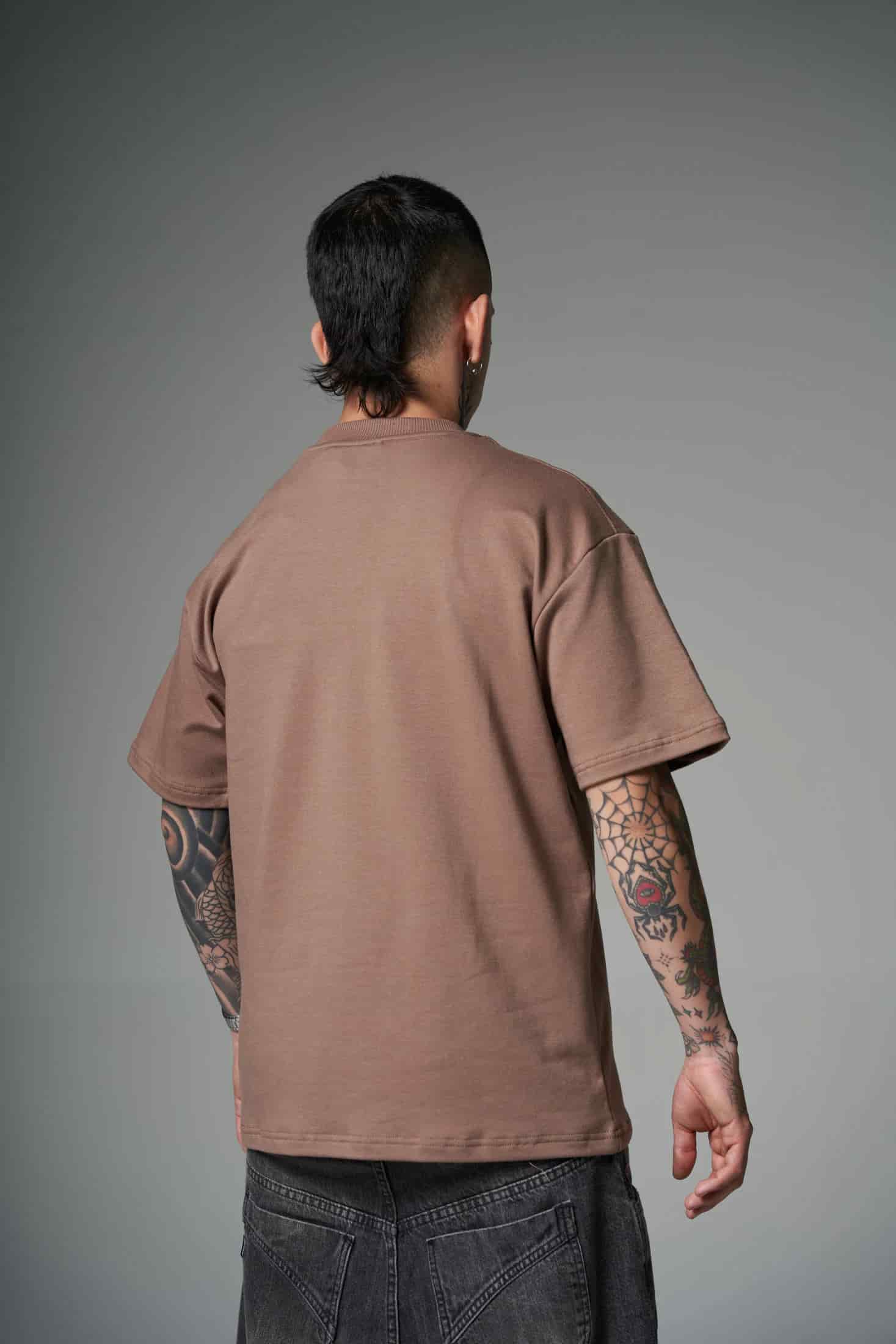 CAMISETA TAUPE OVERSIZE SVG 260 GRAMOS 14491 - miniatura 4
