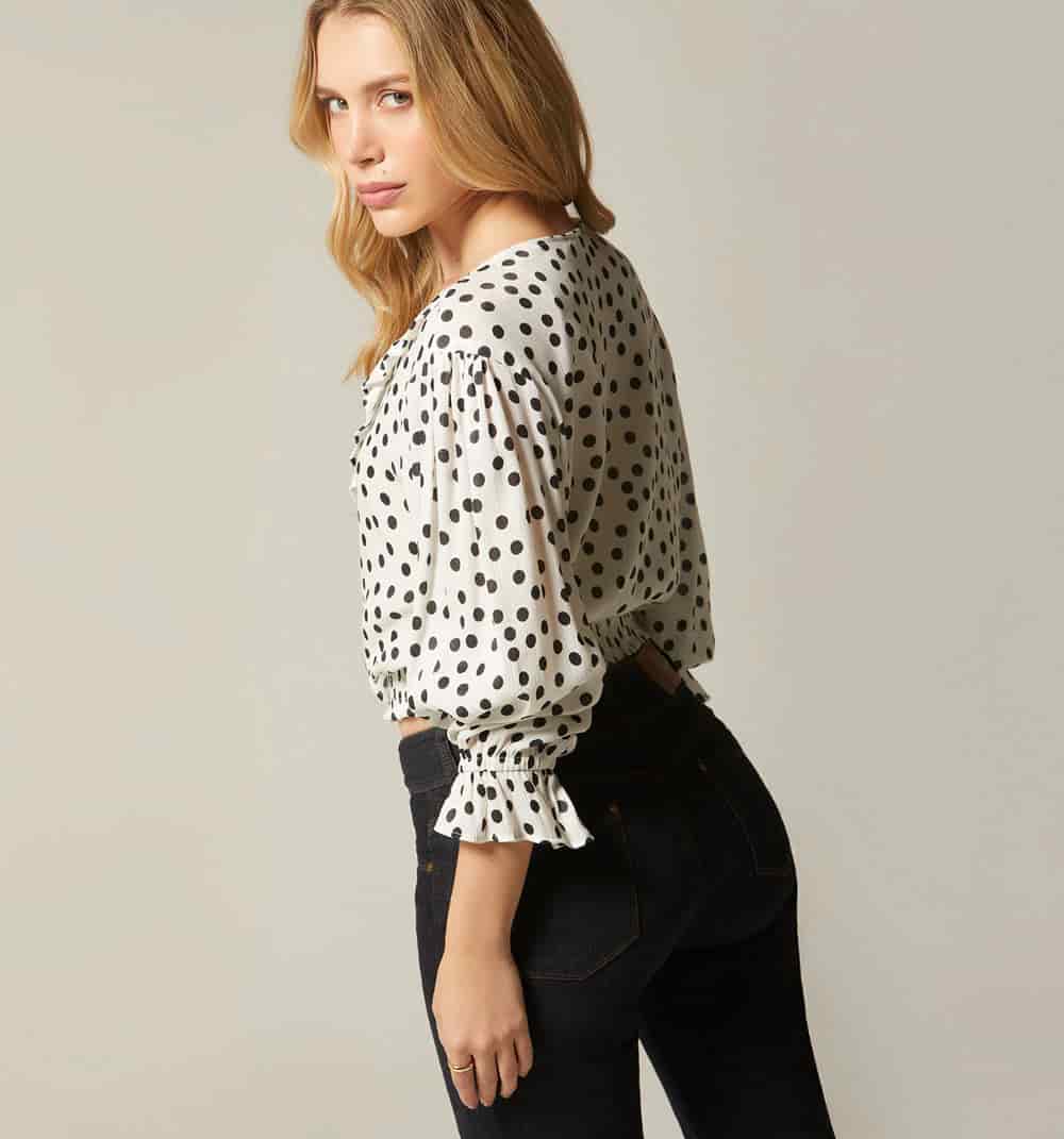Blusa manga 3/4 con boleros - miniatura 4