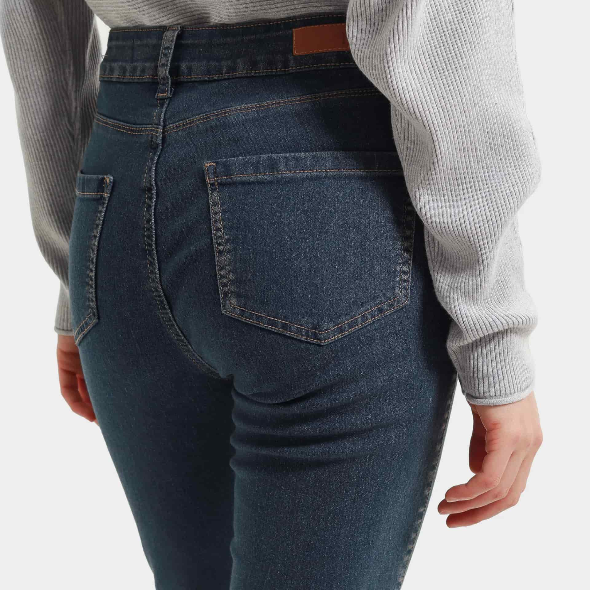 Jean Tiro Medio Bota Skinny - miniatura 5