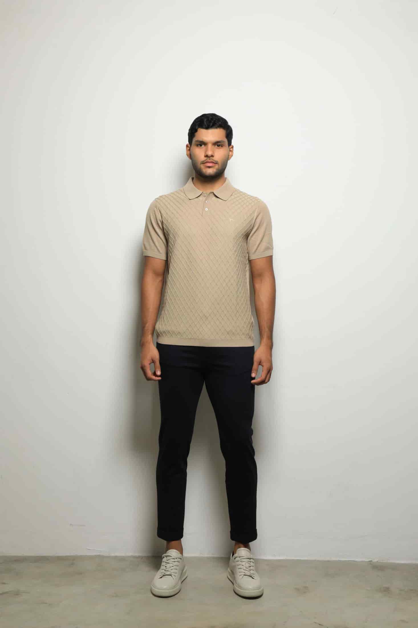 Suéter Tejido Fashion Beige - miniatura 1