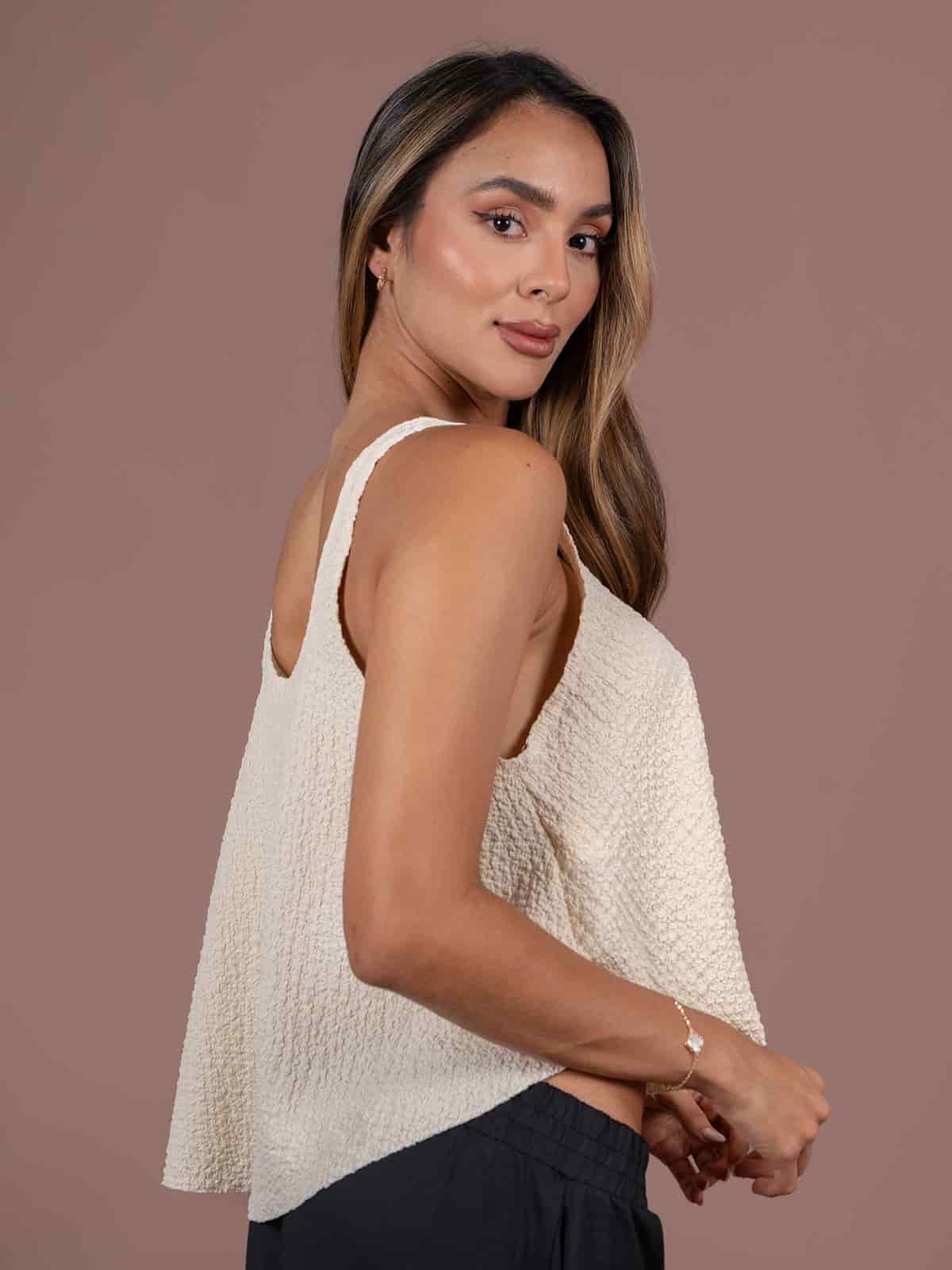 Blusa Leyva Ivory - miniatura 2