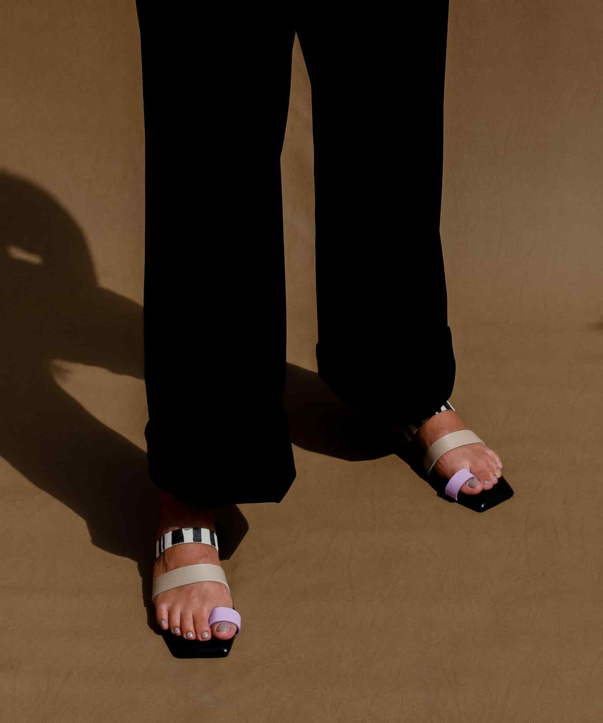 The Ocaso sandal – lila/taupe - miniatura 5