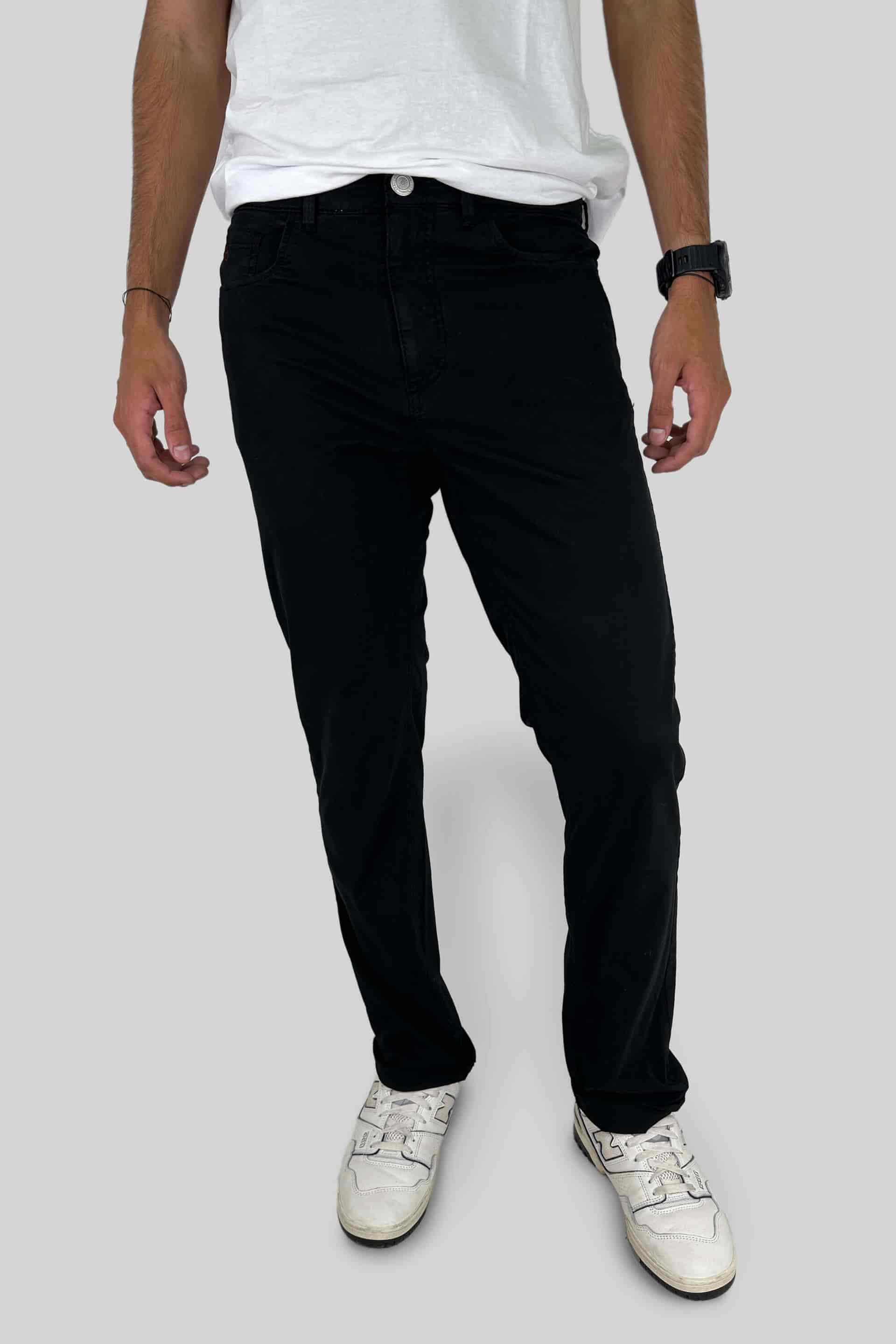 PANTALON 5 BOLSILLOS NEGRO - miniatura 1