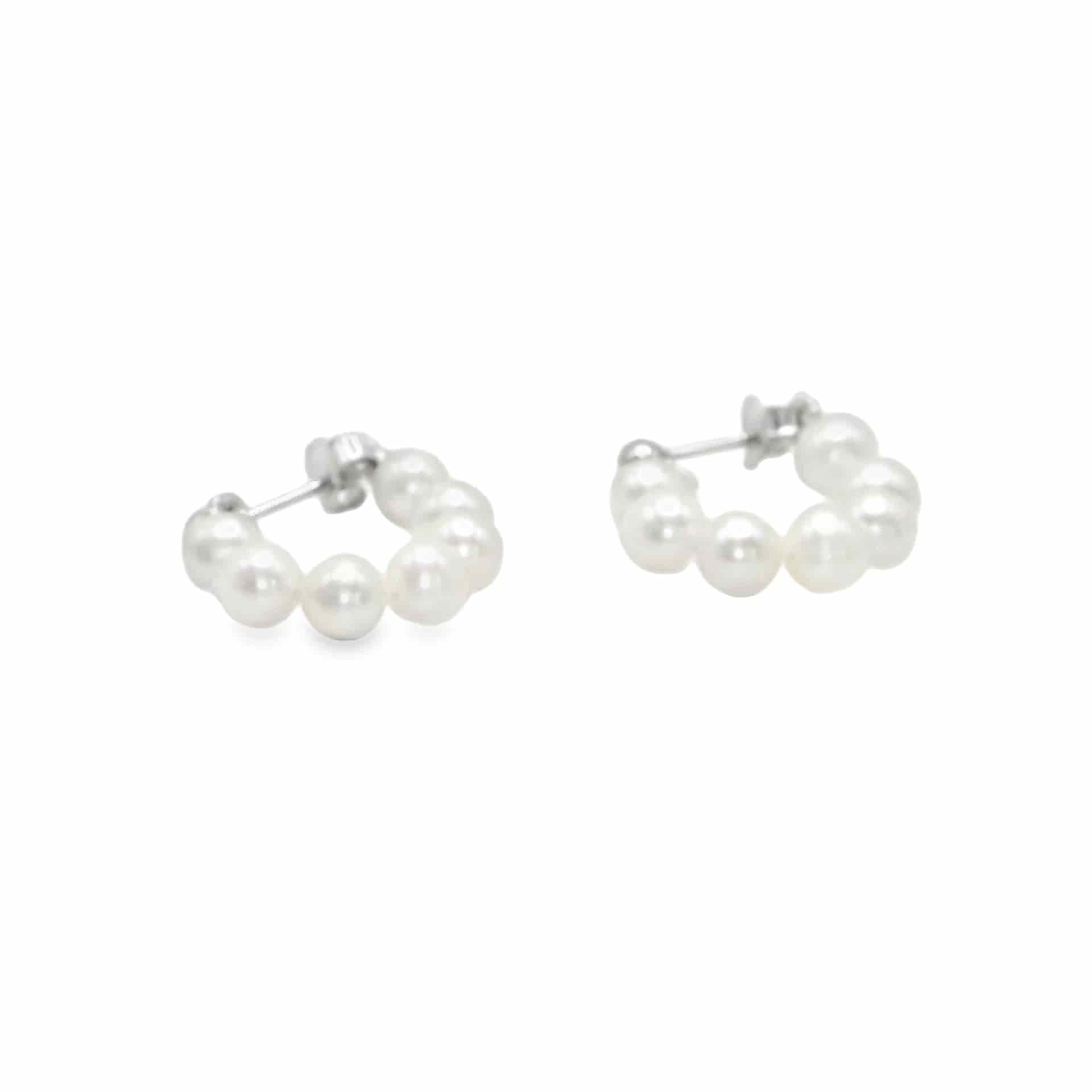 Everyday Pearl Hoops - miniatura 1