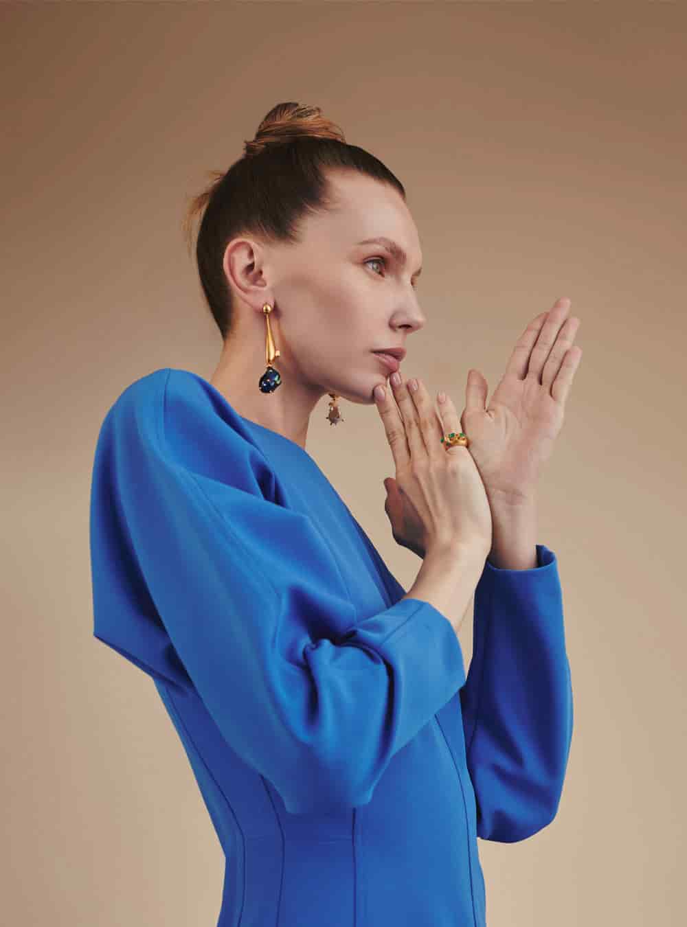Bossa Noir Drop Earrings - miniatura 2