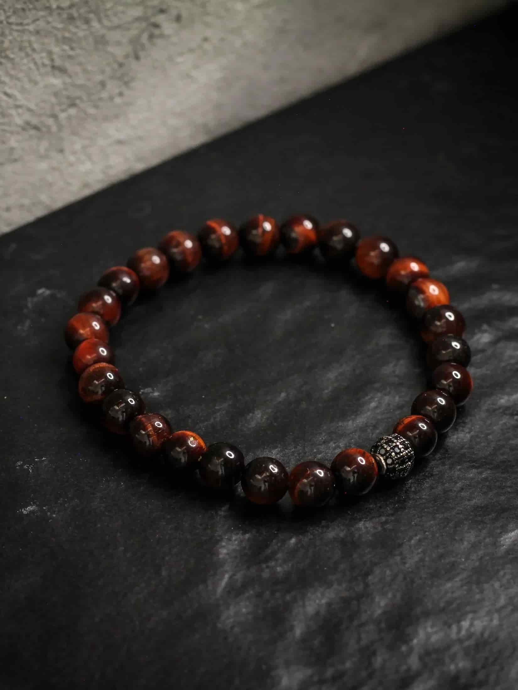 Brazalete Ojo de Tigre Rojo 6mm - miniatura 8