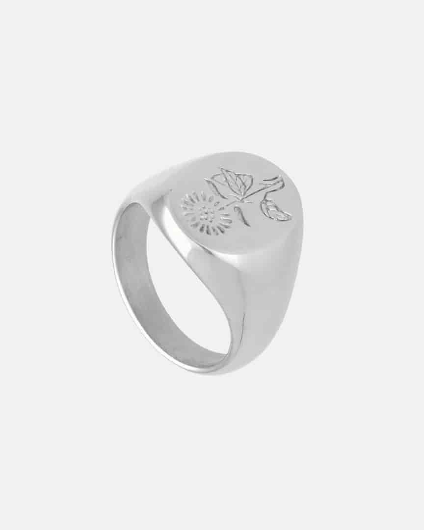 Anillo Fiore Plateado - miniatura 1