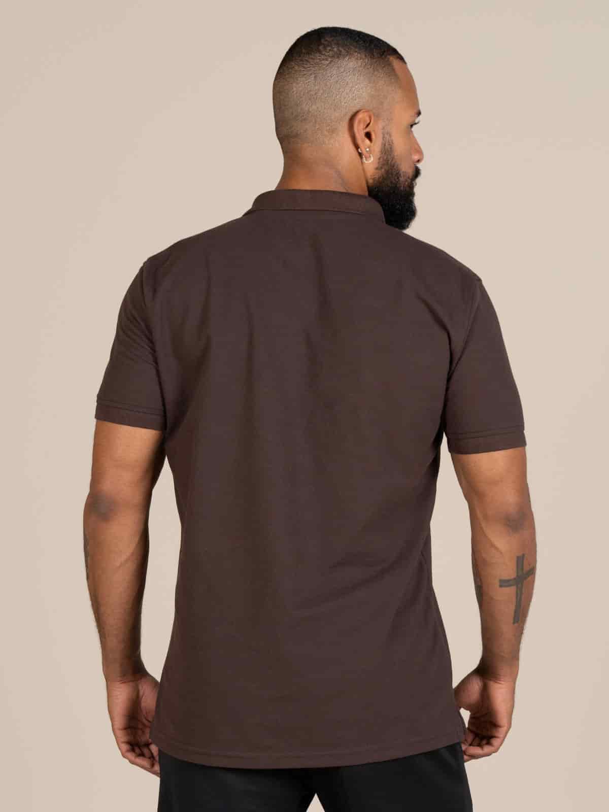 camiseta polo hombre brown - miniatura 2